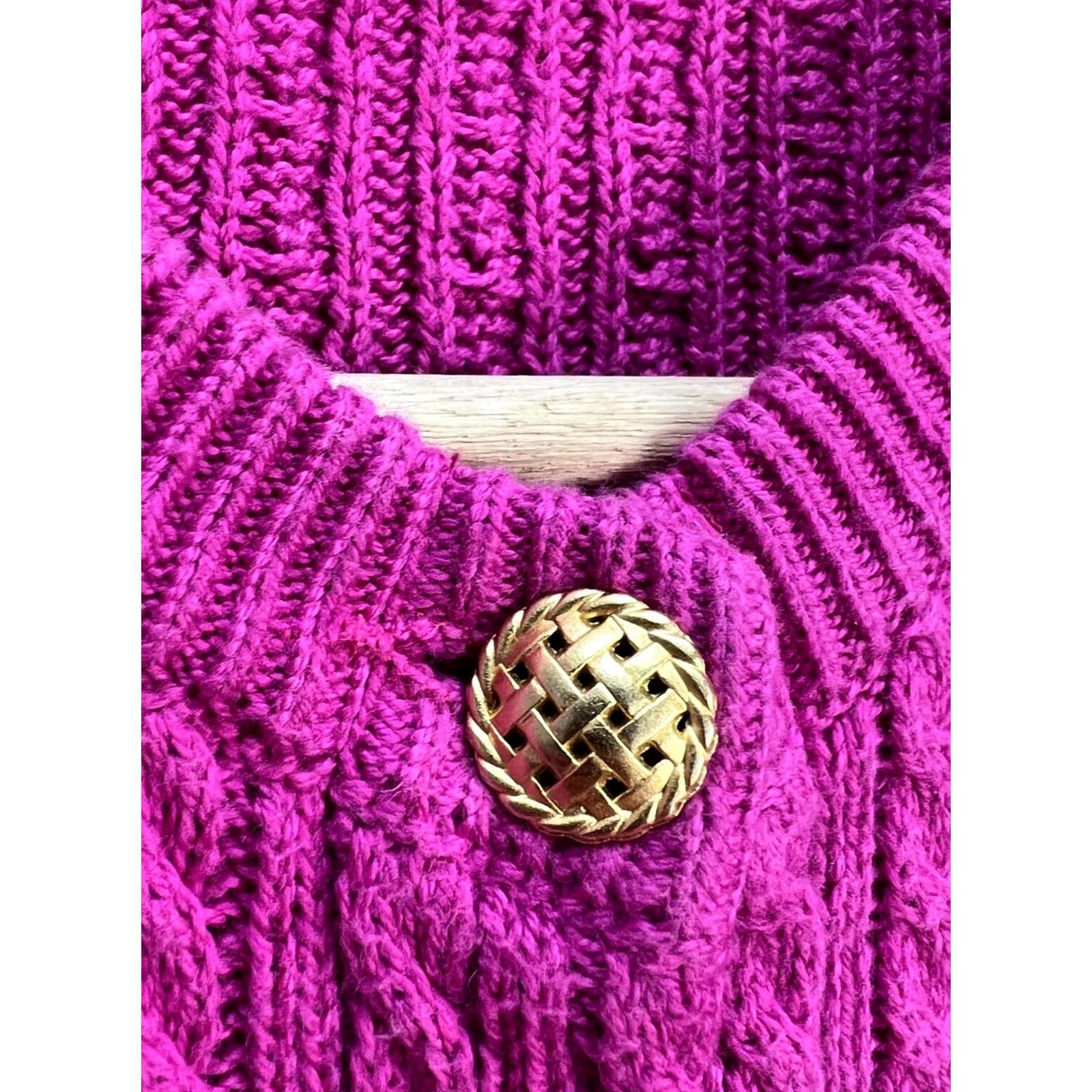 Johnstons Of Elgin Johnstons of Elgin Cotton Knit Sweater Cardigan Womens Size L Size L / US 10 / IT 46 - 5 Thumbnail