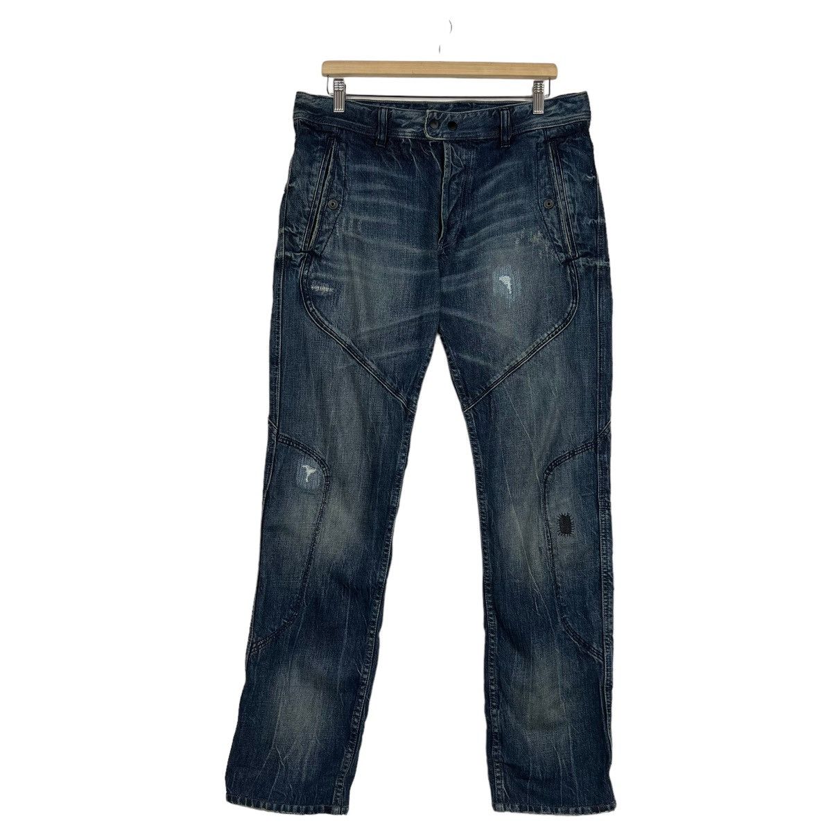 Diesel 🔥 DIESEL HYBRID BROKEN BORO DENIM Size US 34 / EU 50 - 2 Thumbnail
