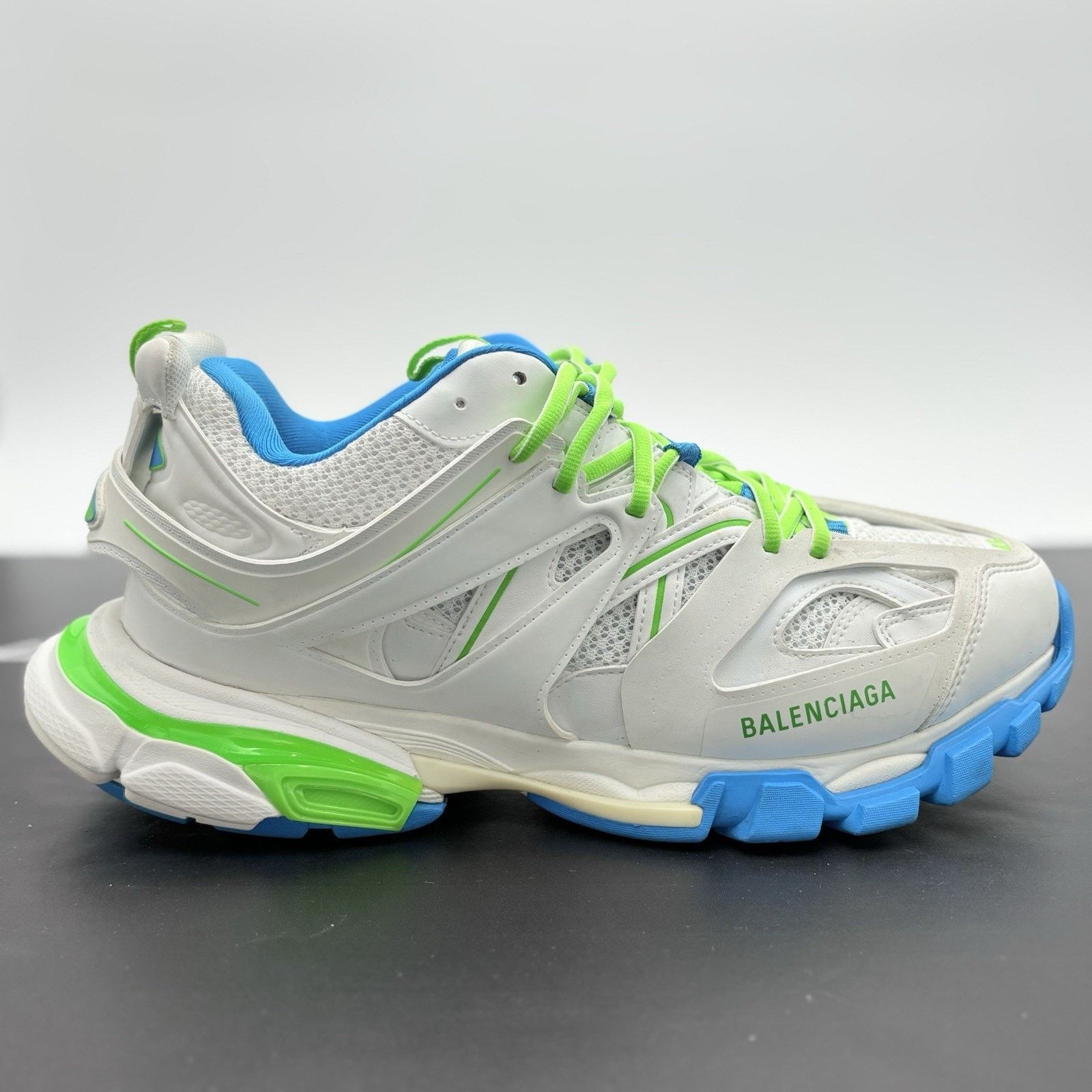 Balenciaga Balenciaga Track ' White Blue Green ' | SUPER CLEAN! Size US 12 / EU 45 - 2 Thumbnail