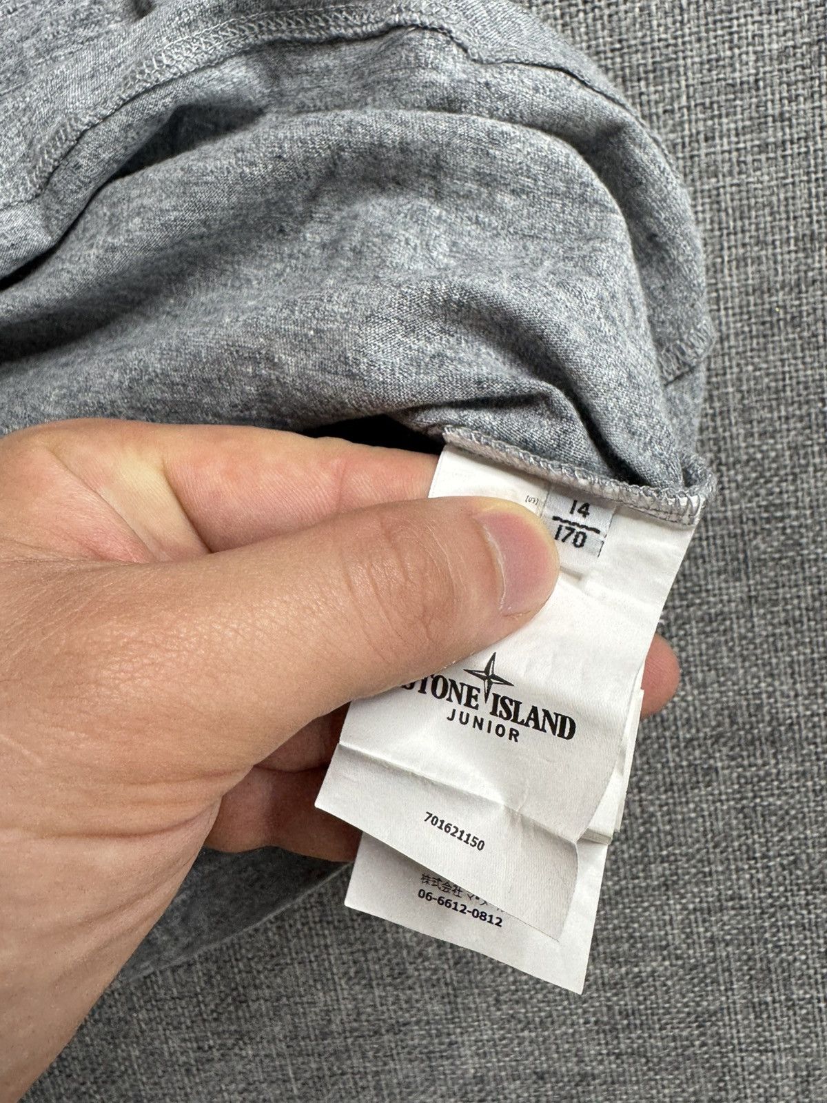 Massimo Osti × Stone Island Stone Island Collar grey T-Shirt polo Size US S / EU 44-46 / 1 - 6 Thumbnail
