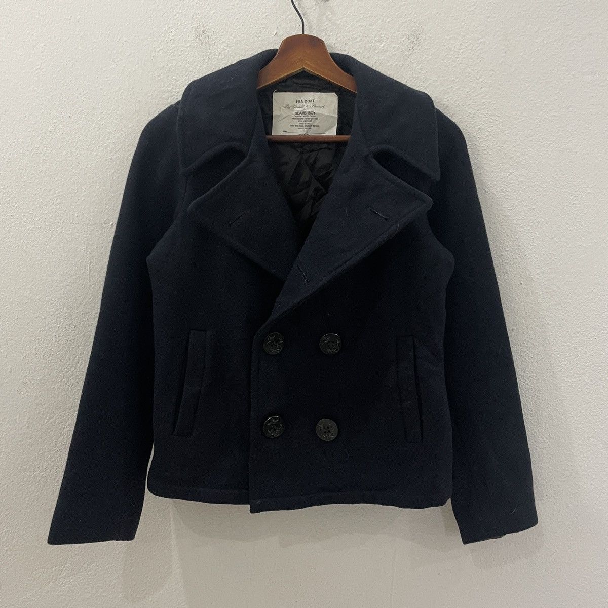 Beams Plus Vintage 90s Beams Boy Pea Coat Jacket Size US XS / EU 42 / 0 - 1 Thumbnail