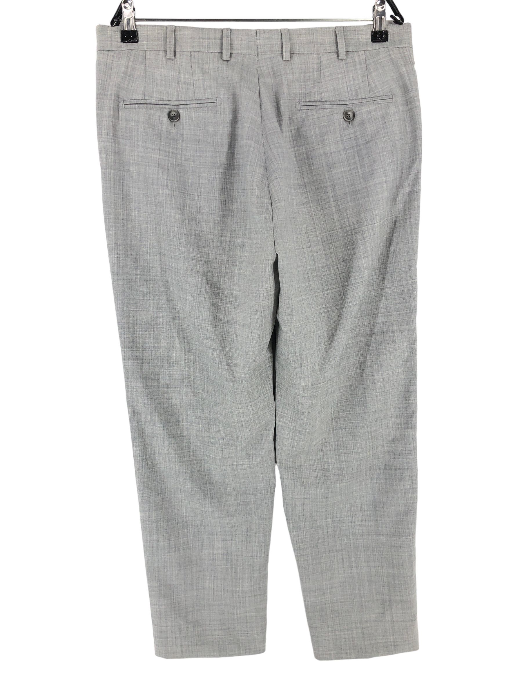 Suitsupply Soho Turn Up Pure Wool Formal Trousers Size 102 - W34 L27 Size 34R - 2 Thumbnail