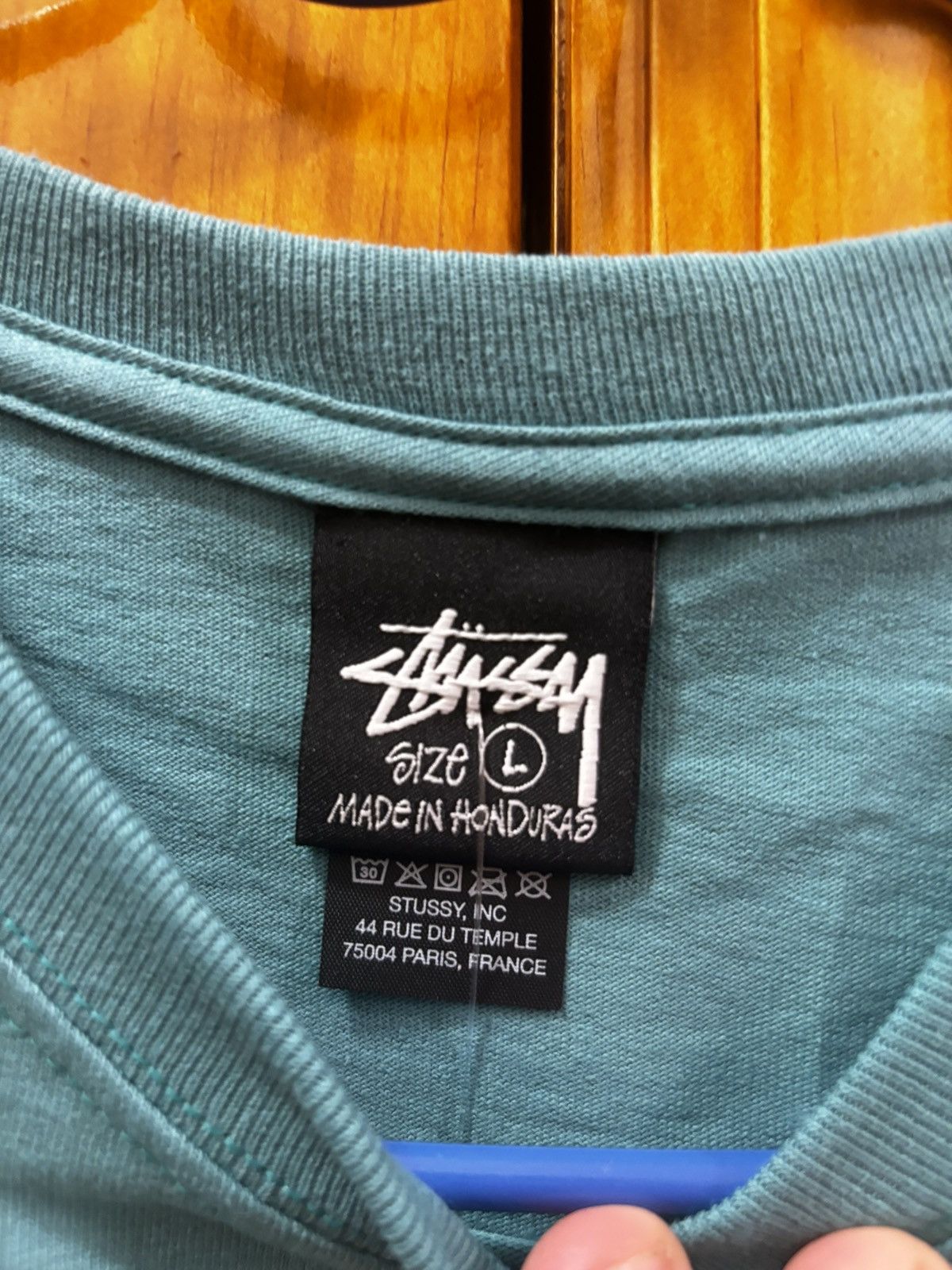 Stussy × Vintage STUSSY TOUCAN TEE OCEAN BLUE Size US L / EU 52-54 / 3 - 5 Thumbnail
