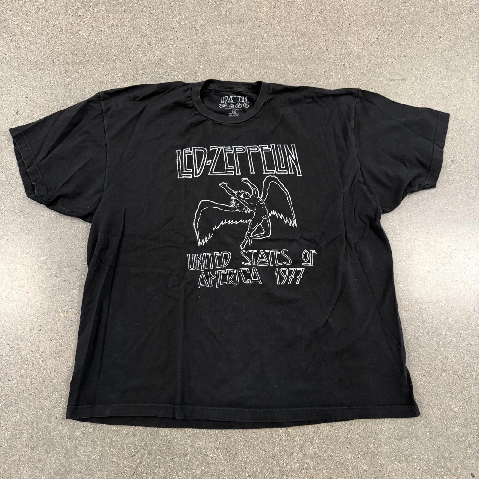 Led Zeppelin Led Zeppelin 1977 US Tour Shirt Reprint Zoso - 2XL Size US XXL / EU 58 / 5 - 1 Thumbnail