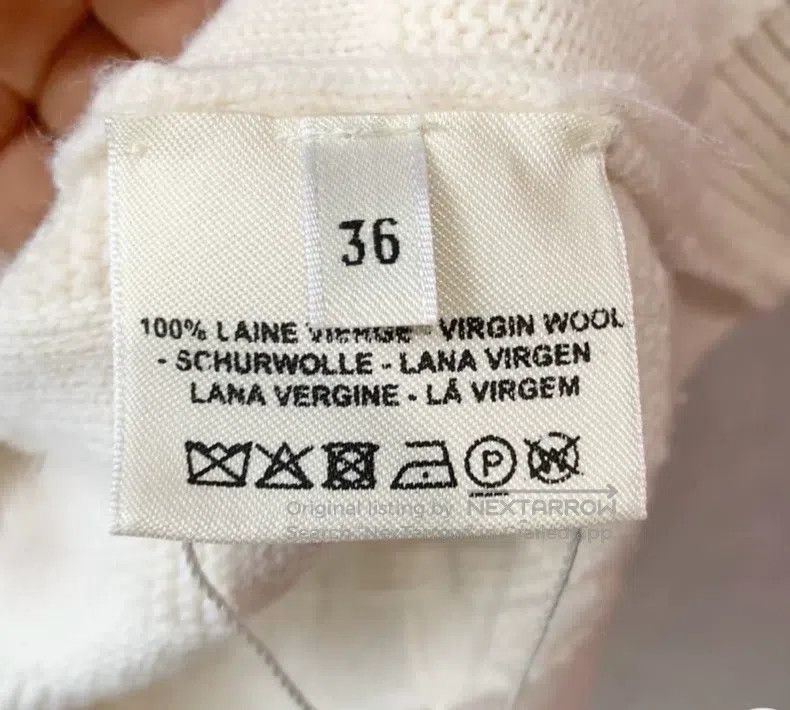 Hermes Hermes White women's sweater Size XS / US 0-2 / IT 36-38 - 7 Thumbnail