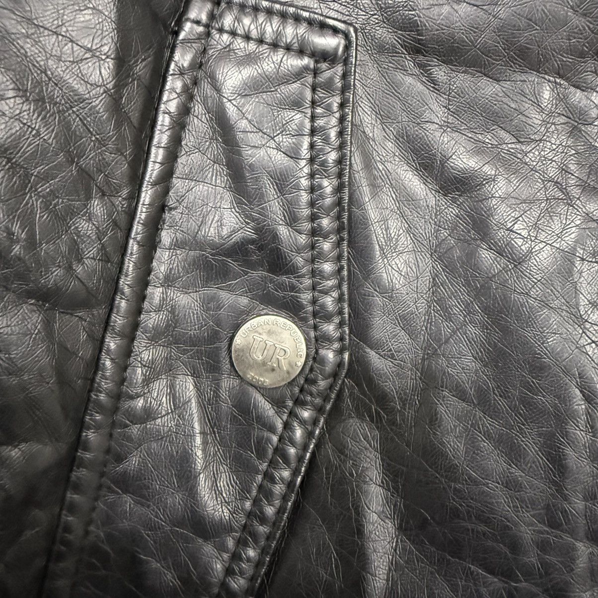 Urban Republic Black Leather Biker Jacket Size US XS / EU 42 / 0 - 3 Thumbnail