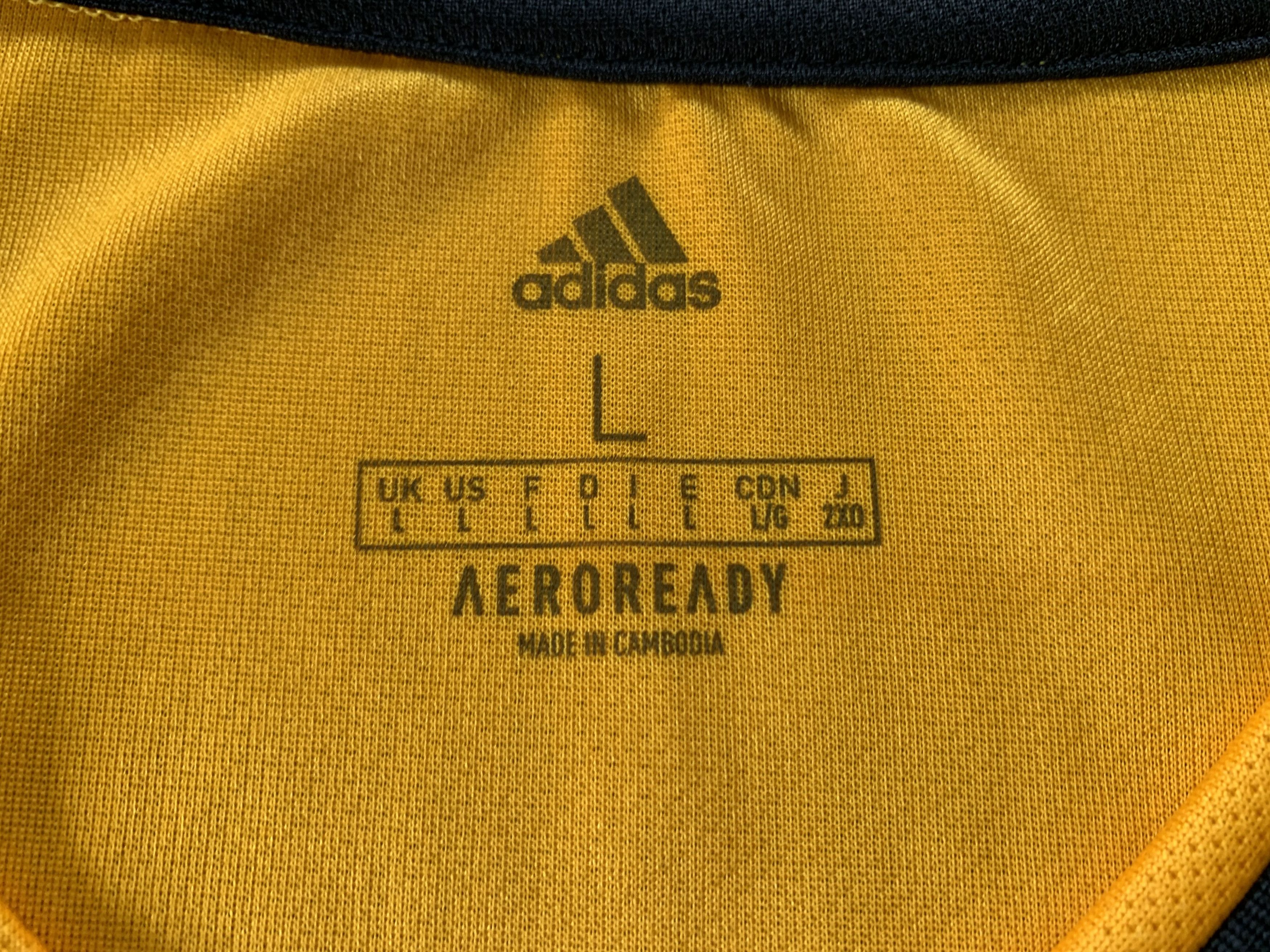 Adidas × Vintage Adidas Wolves Home Shirt Jersey 2020 Size US L / EU 52-54 / 3 - 6 Thumbnail