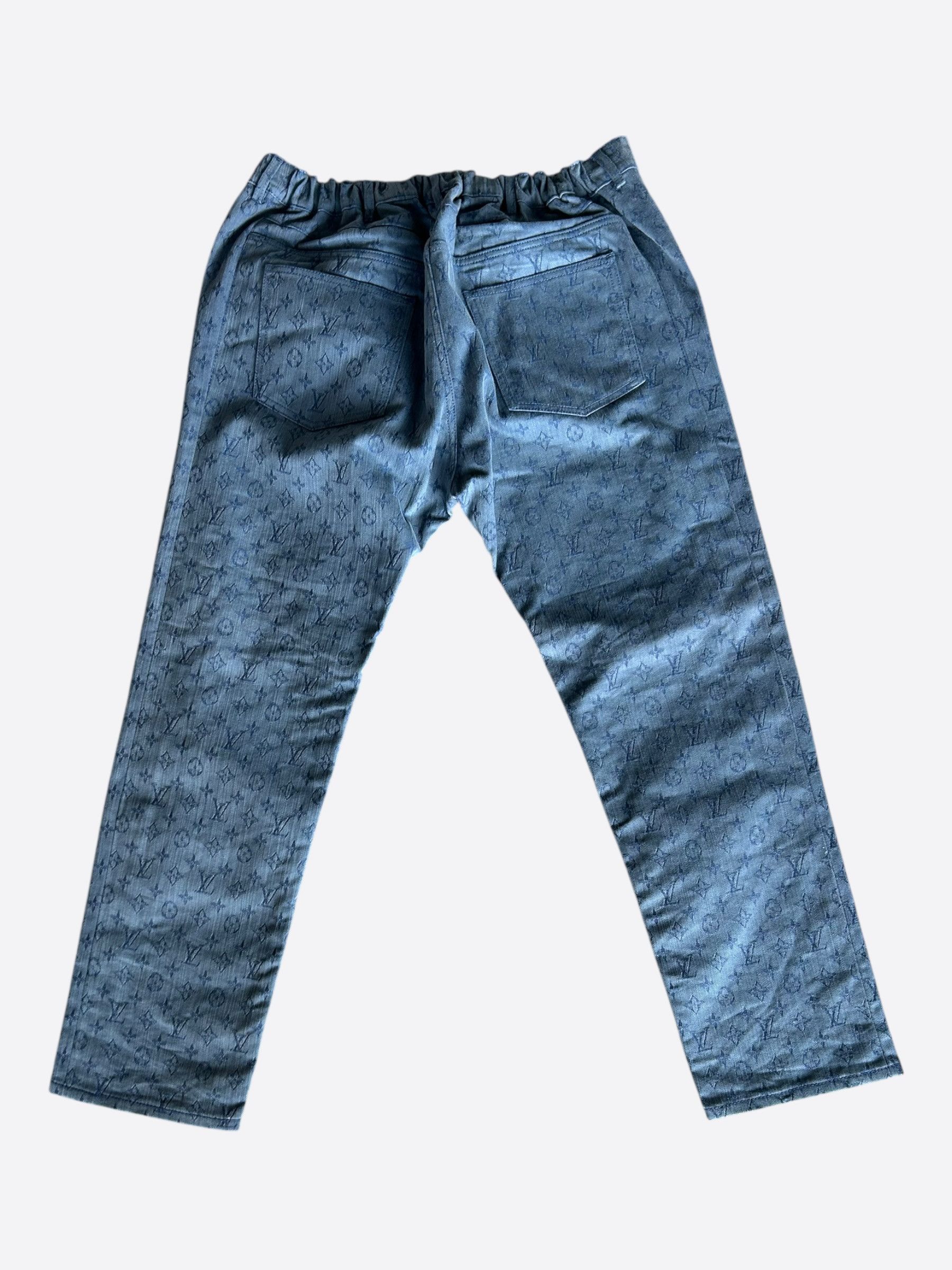 Louis Vuitton Louis Vuitton Blue Monogram Slim Jeans Size US 40 / EU 56 - 2 Thumbnail