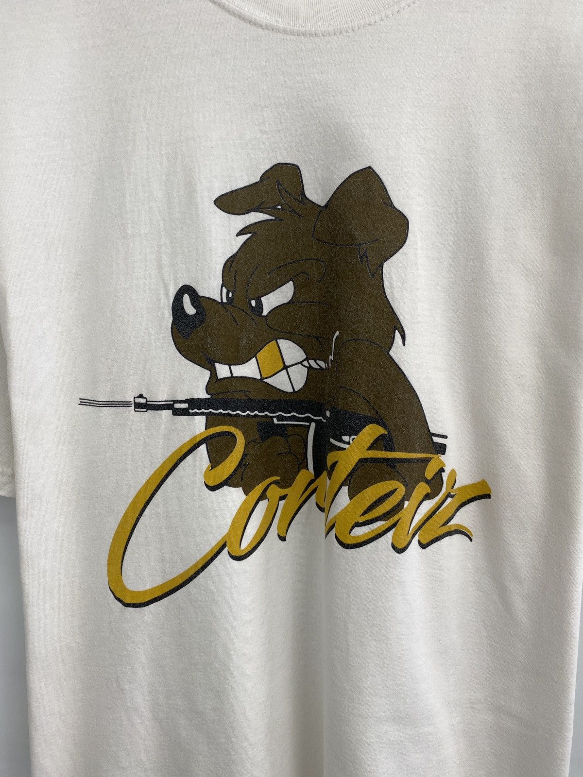 Corteiz 🇺🇸 Y2K Corteiz Dog Gun T-Shirt Rare Retro Hype Size US XL / EU 56 / 4 - 4 Thumbnail