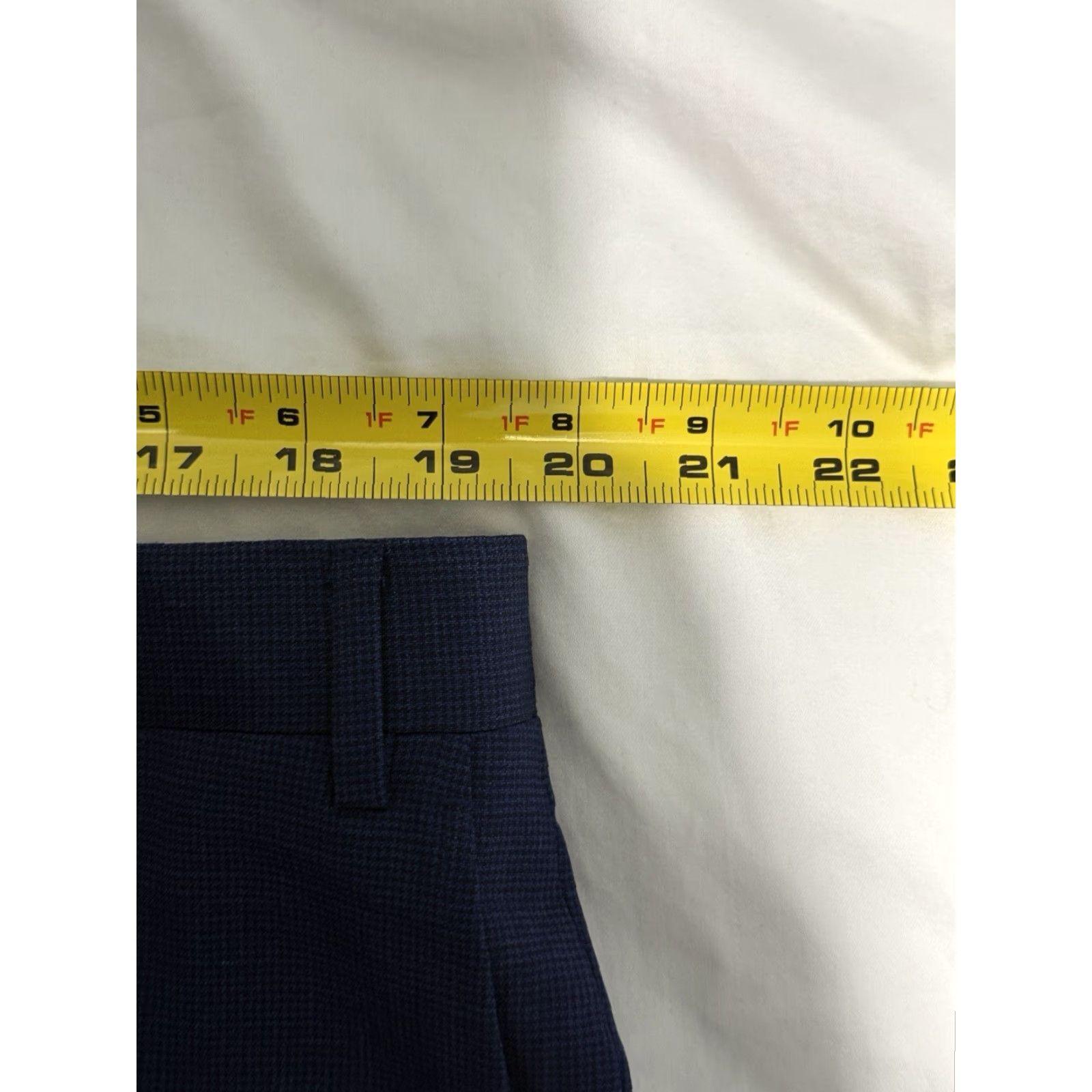 Canali CANALI Lightweight Wool Dress Pants Blue Houndstooth 39x36.5 Regular Fit Mens Size US 39 - 2 Thumbnail
