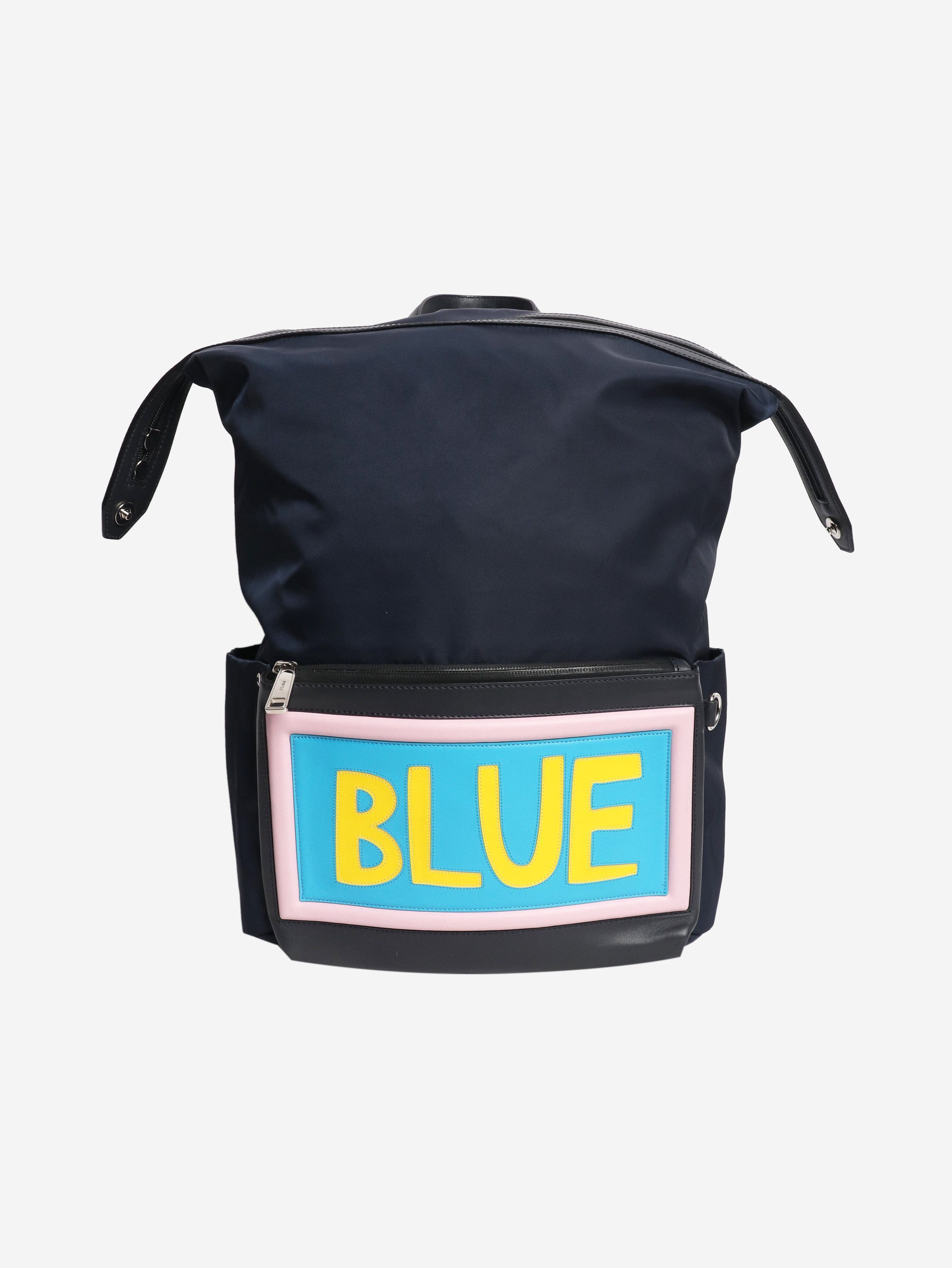 Fendi Navy nylon backpack Size ONE SIZE - 1 Thumbnail