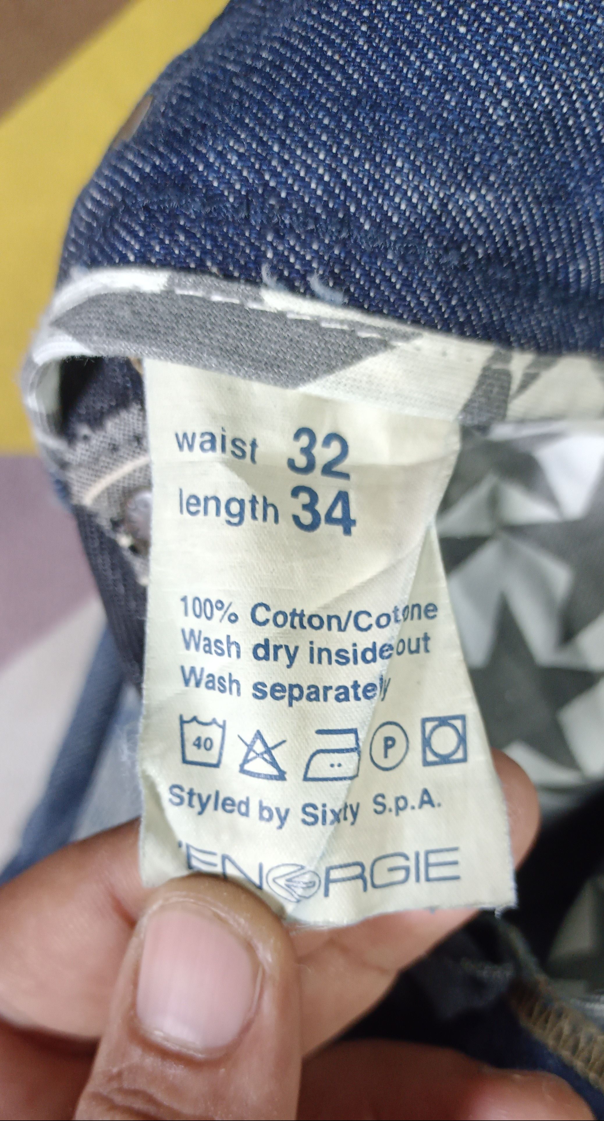 Energie RARE🔥 ENERGIE Algodon Baumwolle Denim Size US 34 / EU 50 - 19 Thumbnail