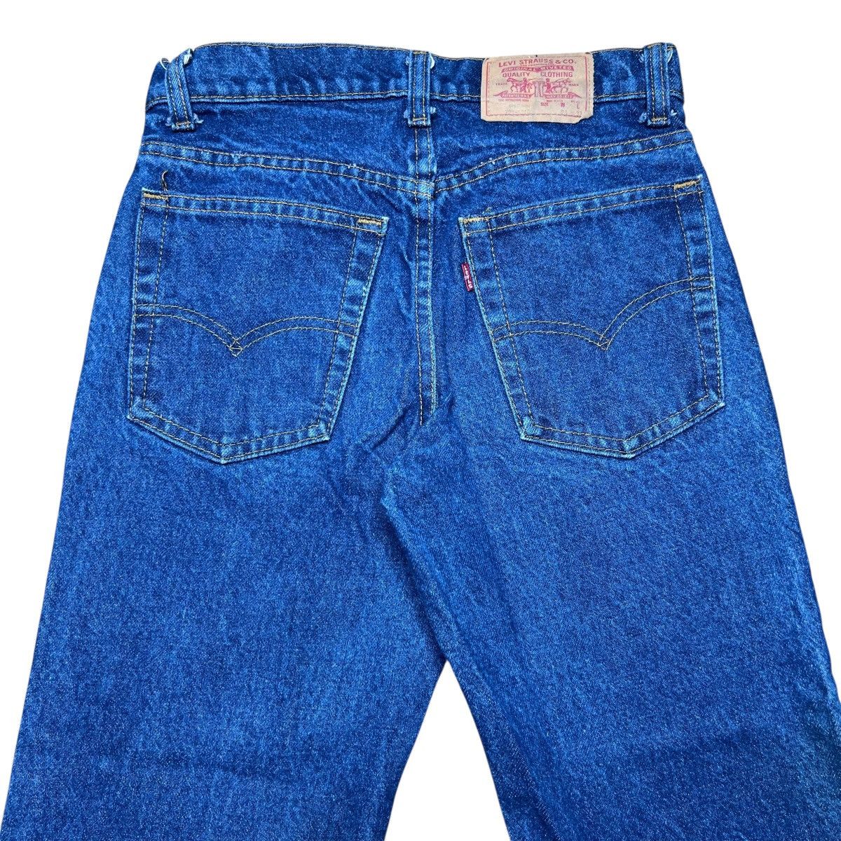 Levi's Vtg 1980s Levi’s 720 Zipper Fly Student USA Blue Denim Pants Size 27" / US 4 / IT 40 - 6 Thumbnail