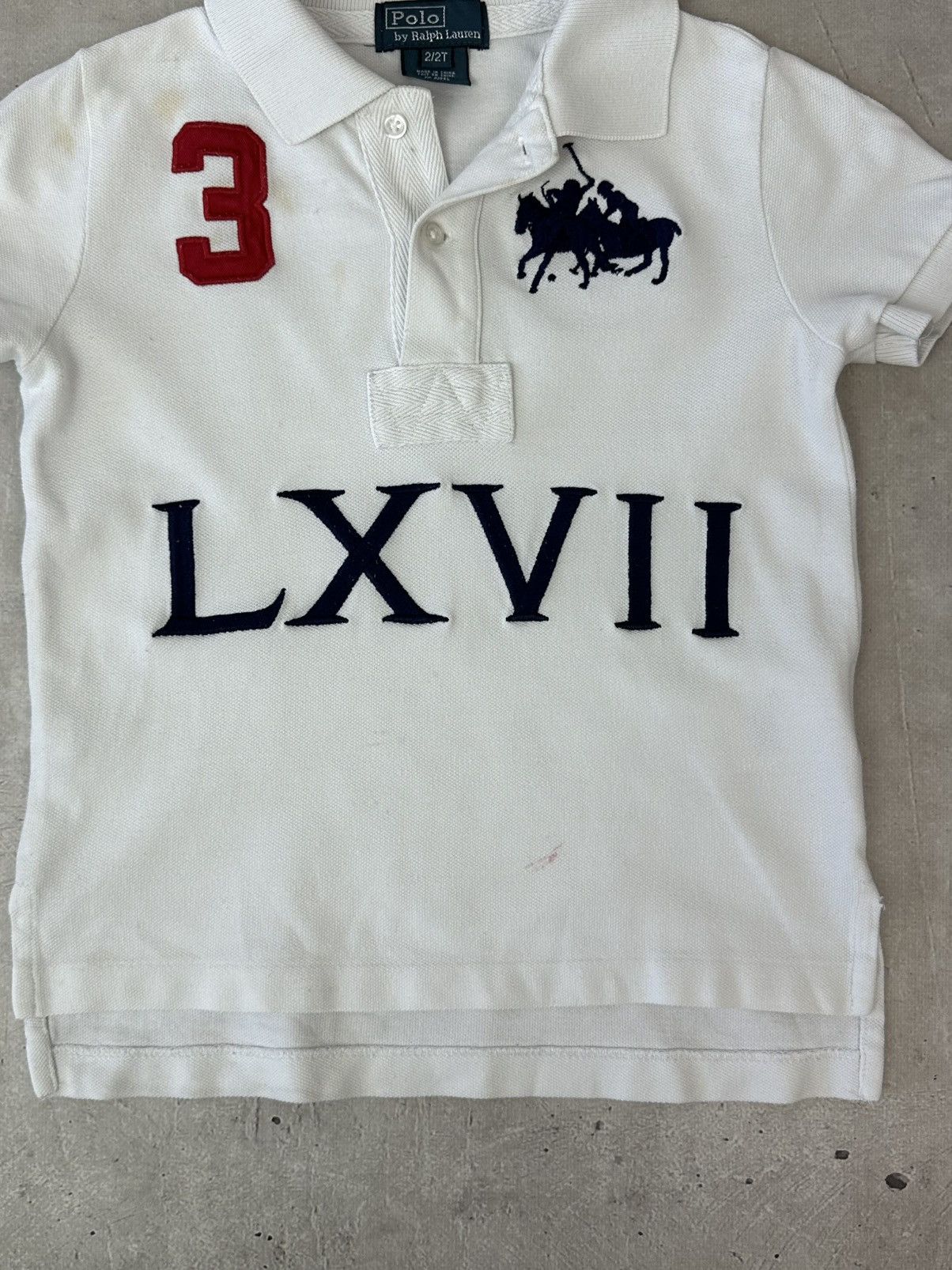 Polo Ralph Lauren Vintage Polo Ralph Lauren Embroidered Logo White Kids Polo Size XXS / US 00 / IT 34 - 4 Thumbnail