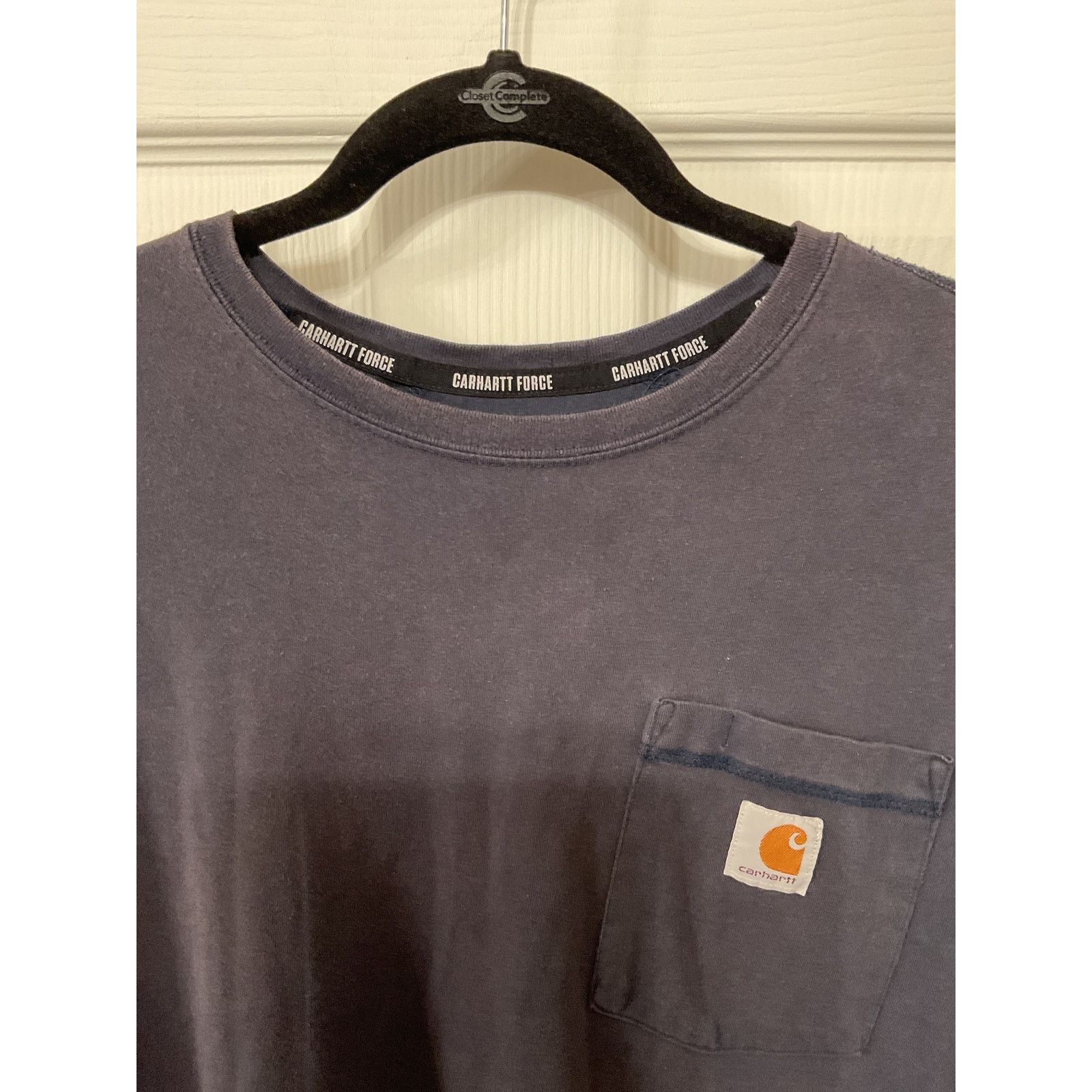 Carhartt Carhartt Men's Fastdry Force Relaxed Navy Pocket Tee,XL Size US XL / EU 56 / 4 - 6 Thumbnail