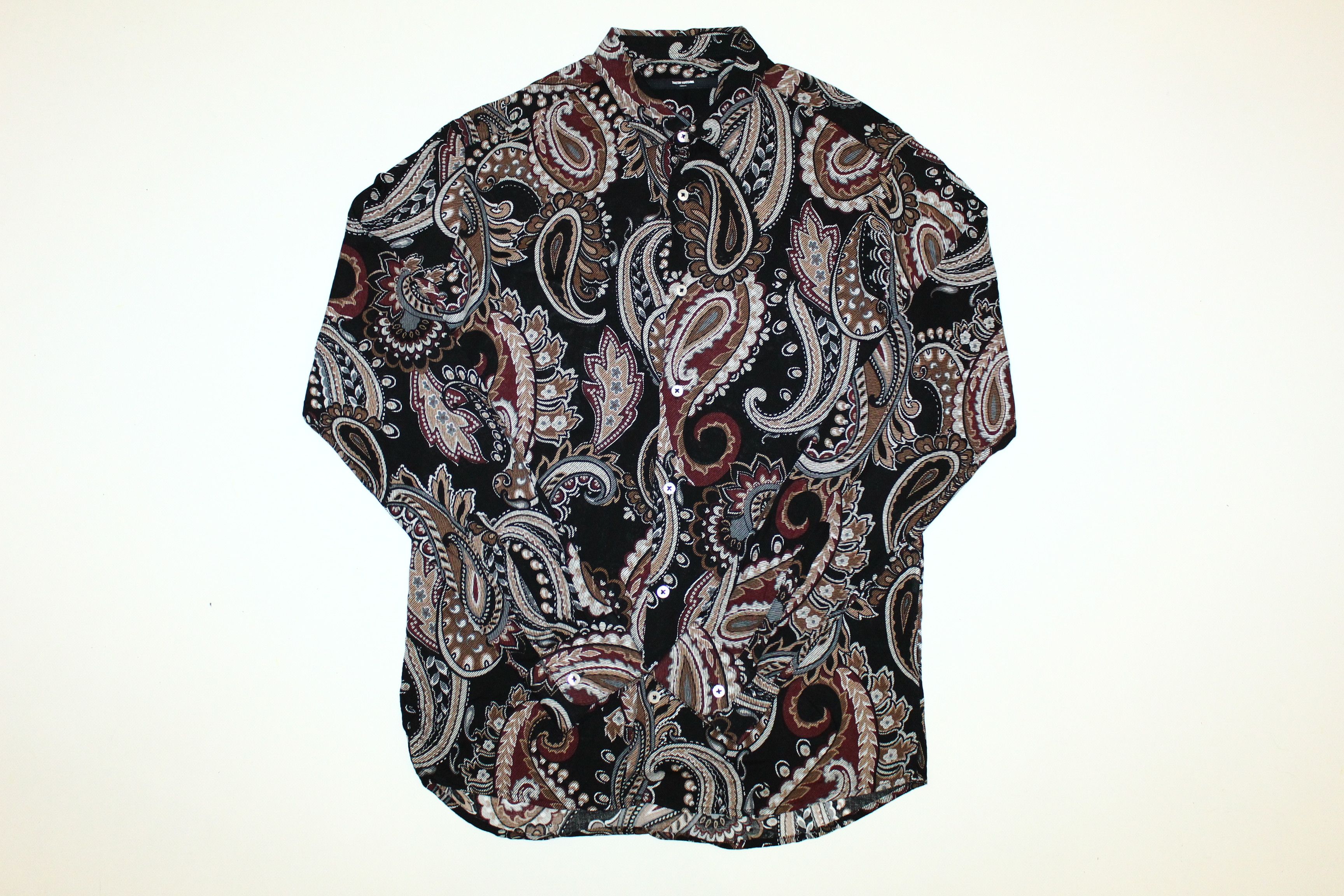Takeshy Kurosawa 🔥Takeshy Kurosawa Baroque Peisley Viscose Shirt Size US M / EU 48-50 / 2 - 9 Thumbnail