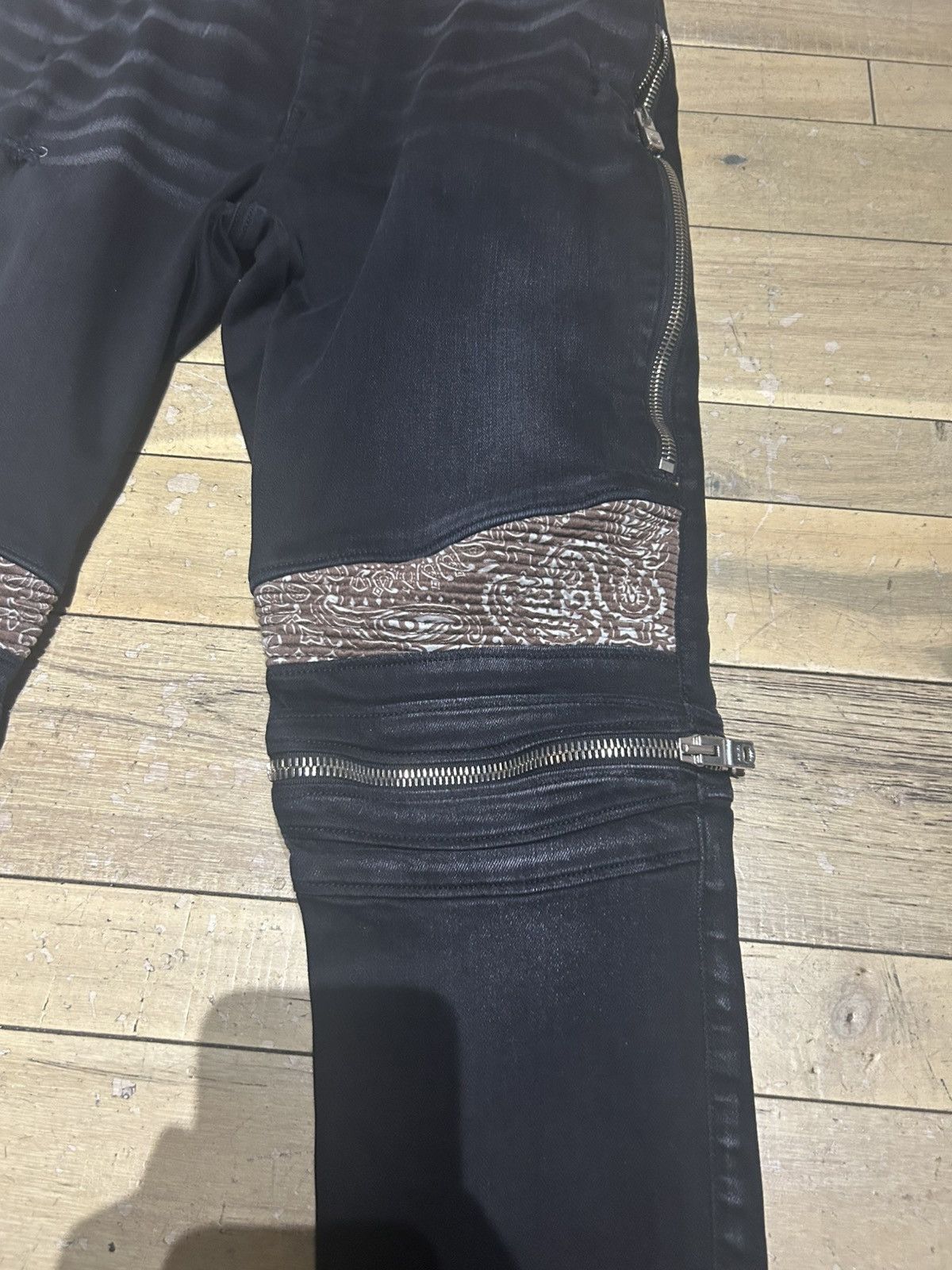 Amiri Amiri MX2 Brown Patch Jeans Size US 36 / EU 52 - 2 Thumbnail