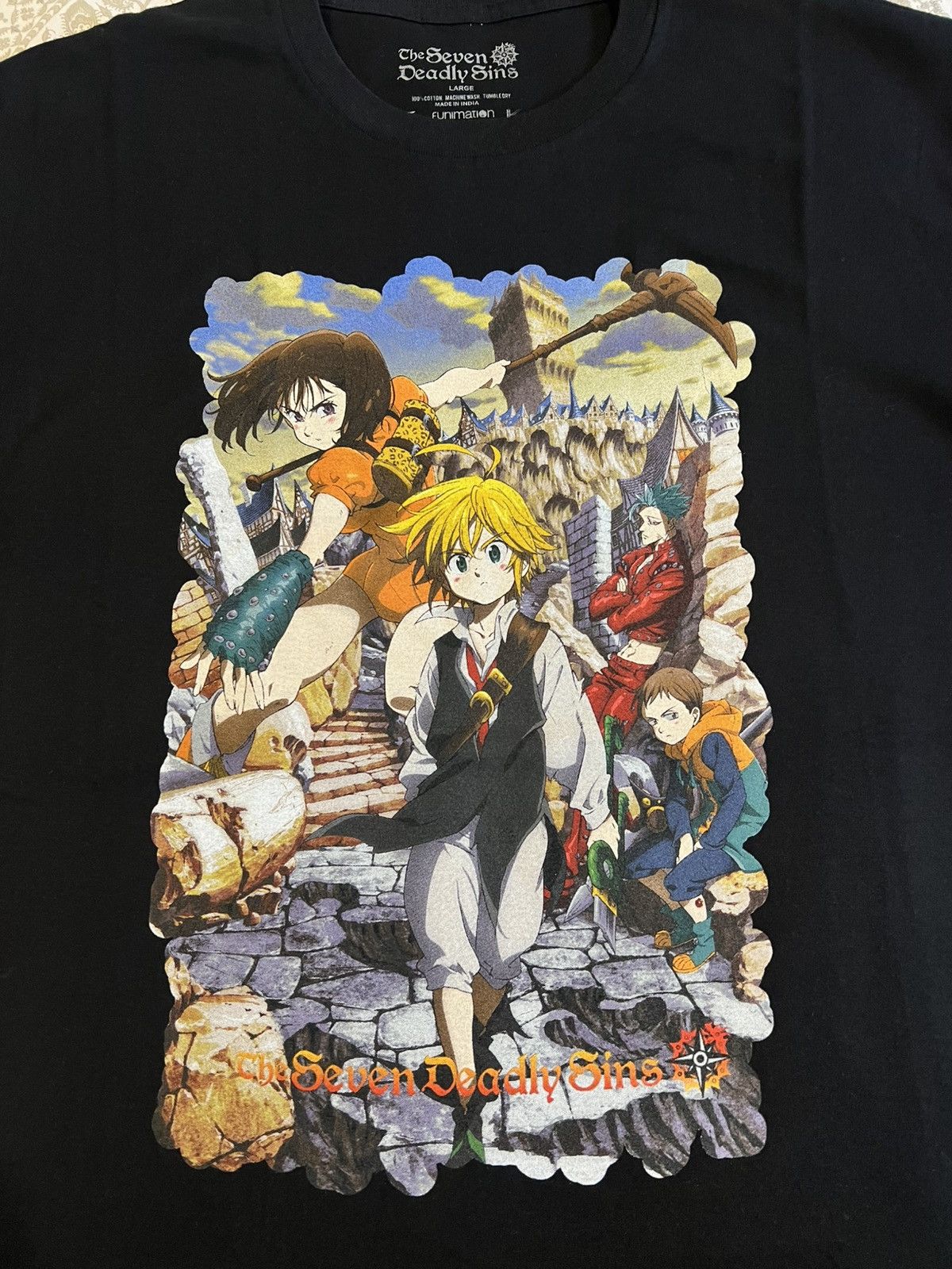 Anime Seven Deadly Sins Tee (Size L) Size US L / EU 52-54 / 3 - 4 Thumbnail