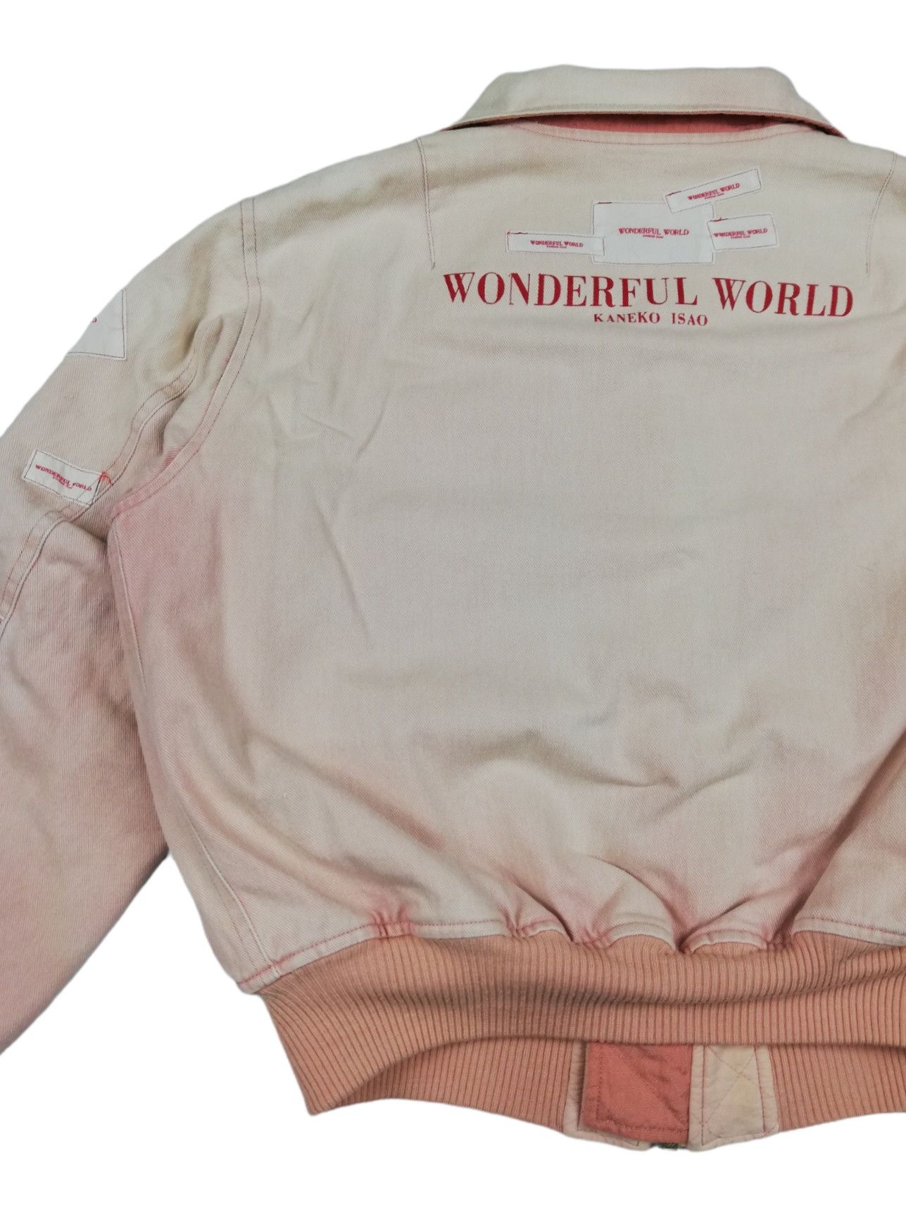 Japanese Brand × Kaneko Isao 🔥Wonderful World Kaneko Isao Denim Bomber Letterman Jacket Size US M / EU 48-50 / 2 - 21 Thumbnail