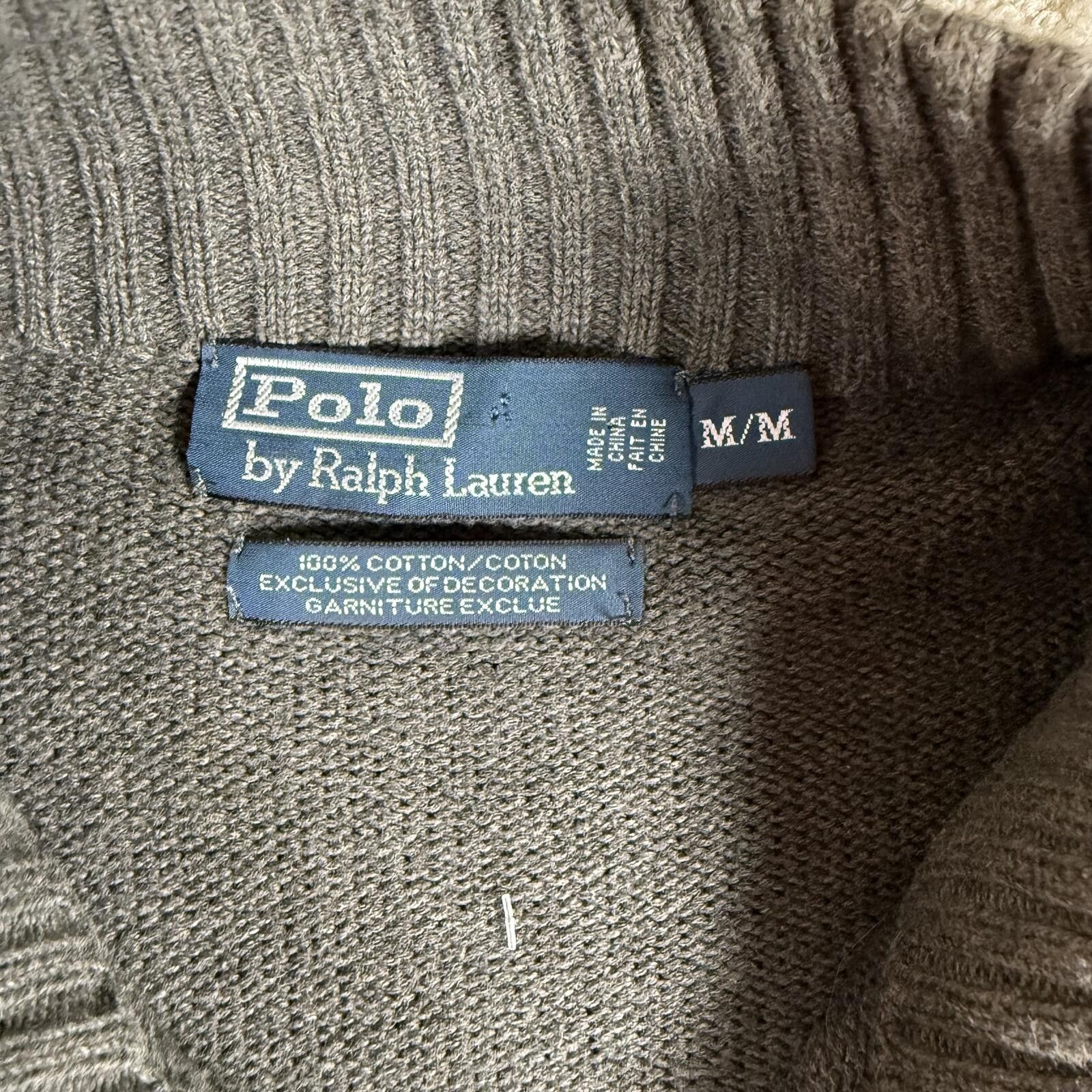 Polo Ralph Lauren Vintage Polo Ralph Lauren Quarter Zip Sweater Size US M / EU 48-50 / 2 - 3 Thumbnail