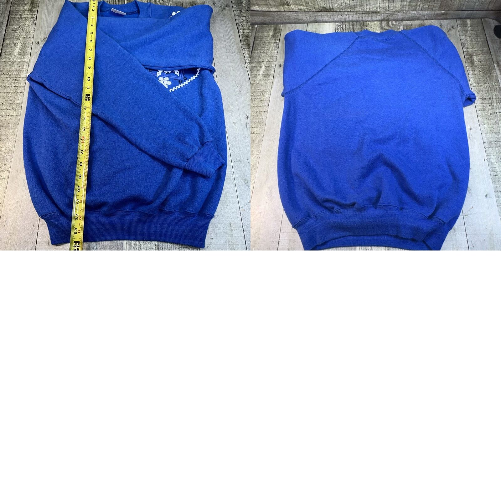 Hanes VINTAGE Hanes Women Sweatshirt Crew Neck Blue 80’s Alaska Snowflakes Bear Pullover M US Made Womens Size M / US 6-8 / IT 42-44 - 8 Thumbnail