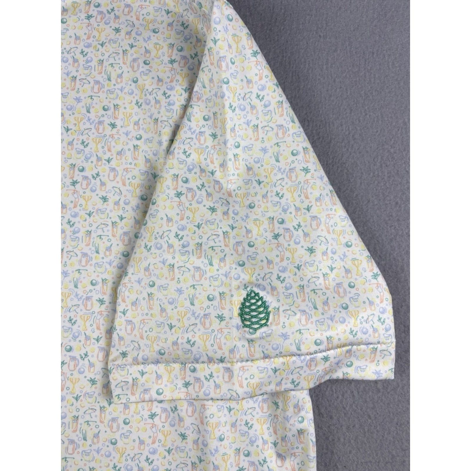 Peter Millar Peter Millar Summer Comfort Polo Shirt Men XL Multicolor Geometric Print Short Sleeve Collared Polo Golf Summer Mens XL Size US XL / EU 56 / 4 - 3 Thumbnail