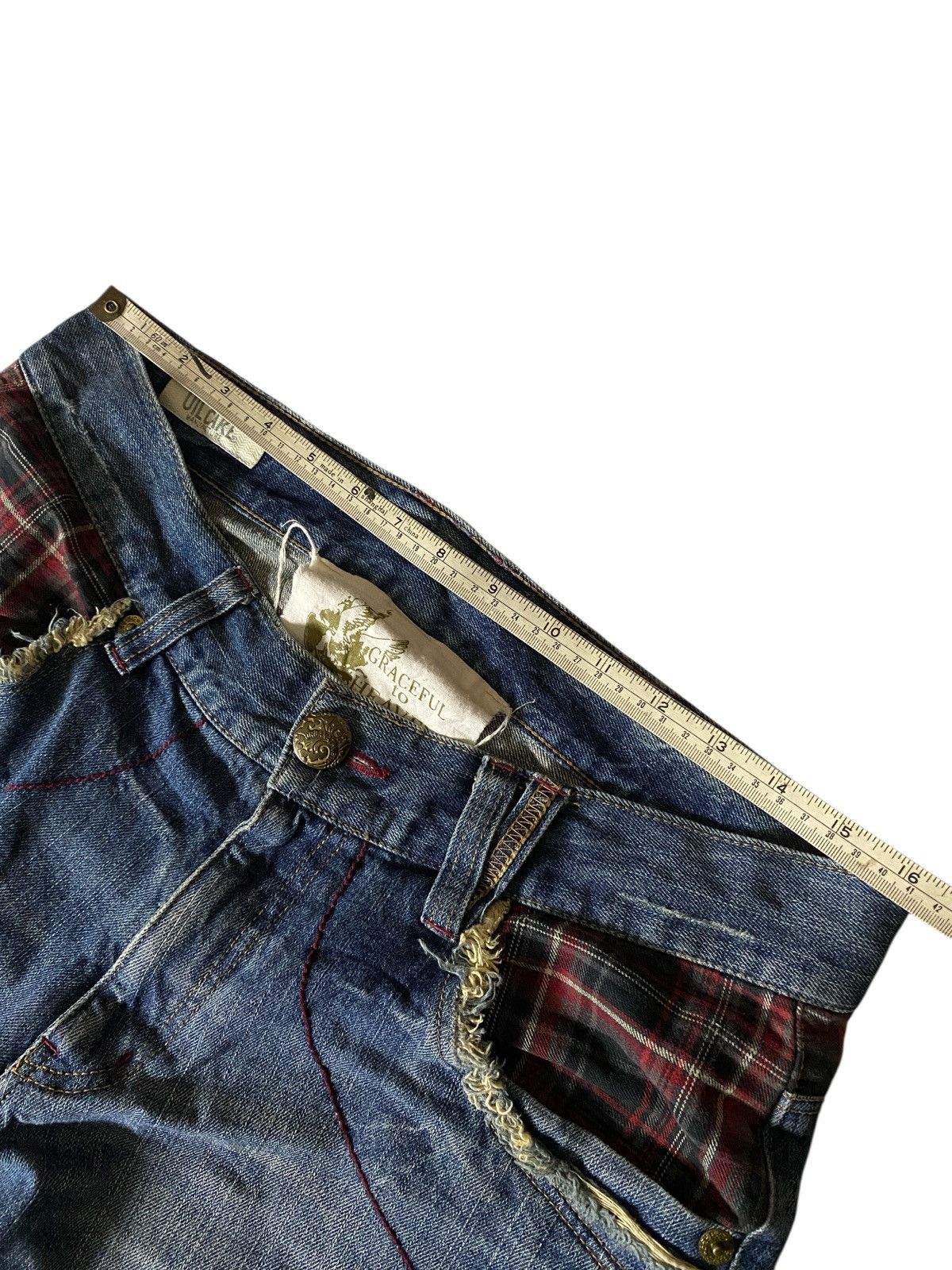 If Six Was Nine 2000's Graceful to Heaven Seawash Flared Jeans Size US 31 - 5 Thumbnail