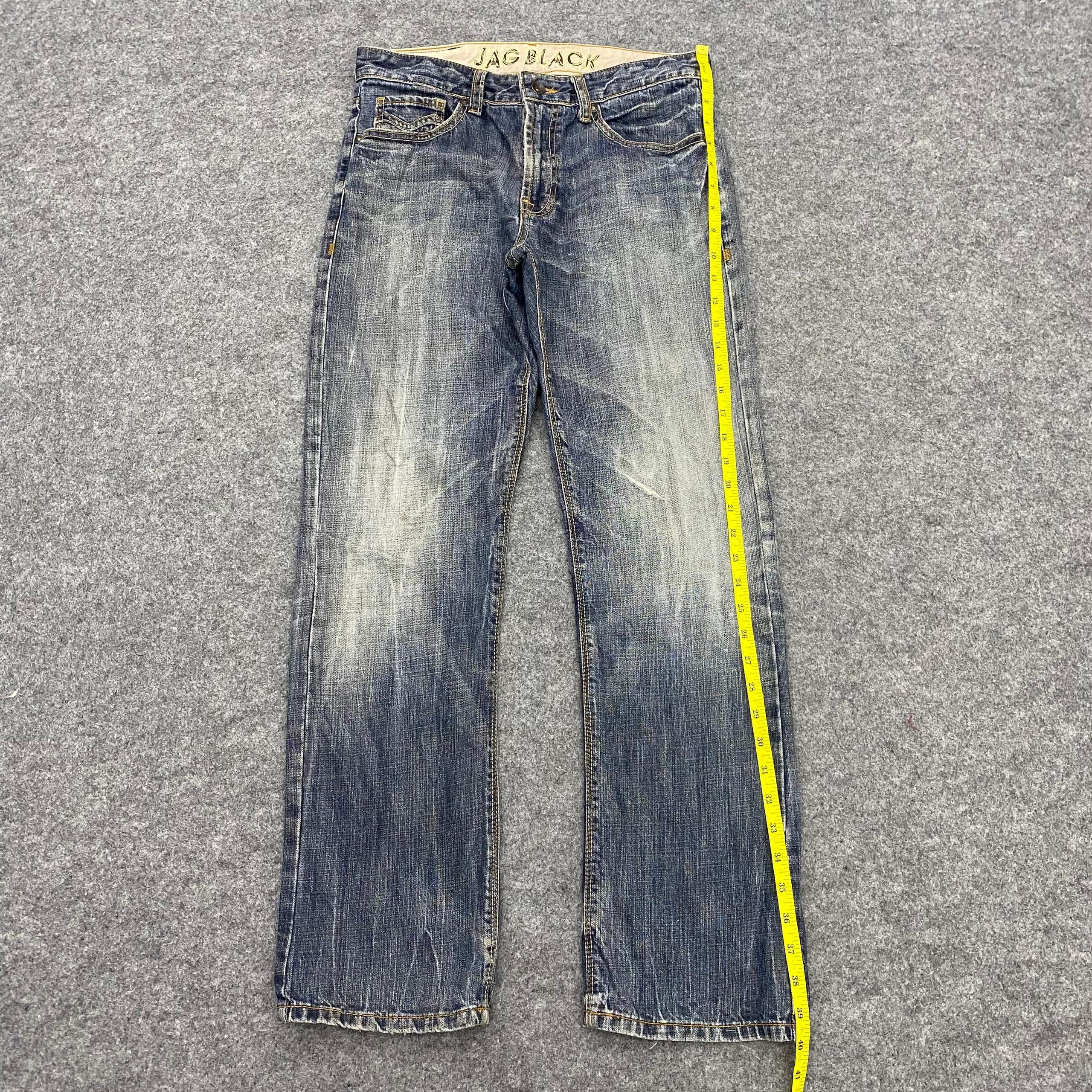 If Six Was Nine 💥Best Offer💥Jag Black Japanese Brand Distressed denim Size US 30 / EU 46 - 2 Thumbnail
