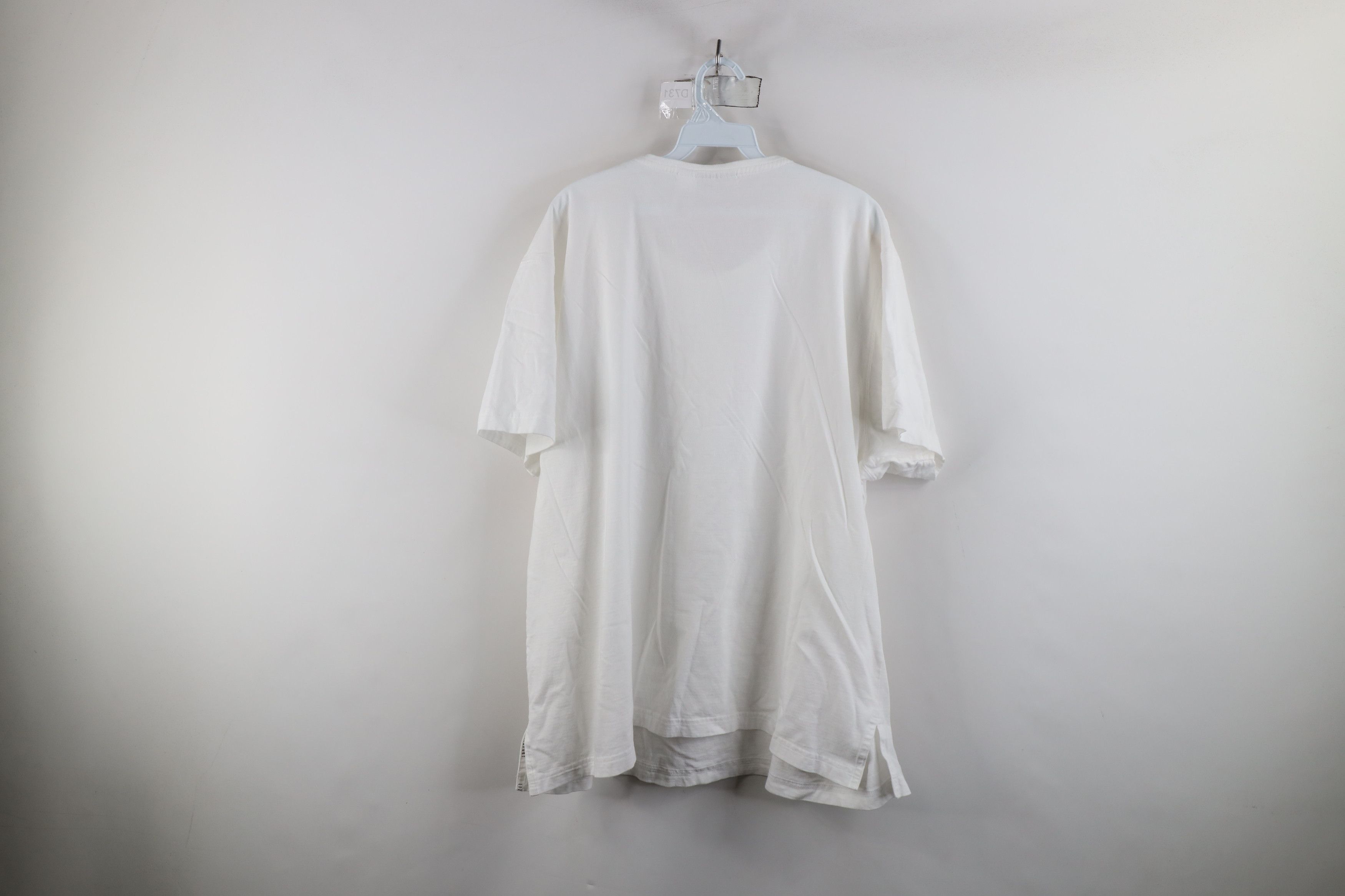 Vintage Vintage 90s Streetwear Cotton Short Sleeve T-Shirt White Size 3XL / US 20-22 - 8 Thumbnail