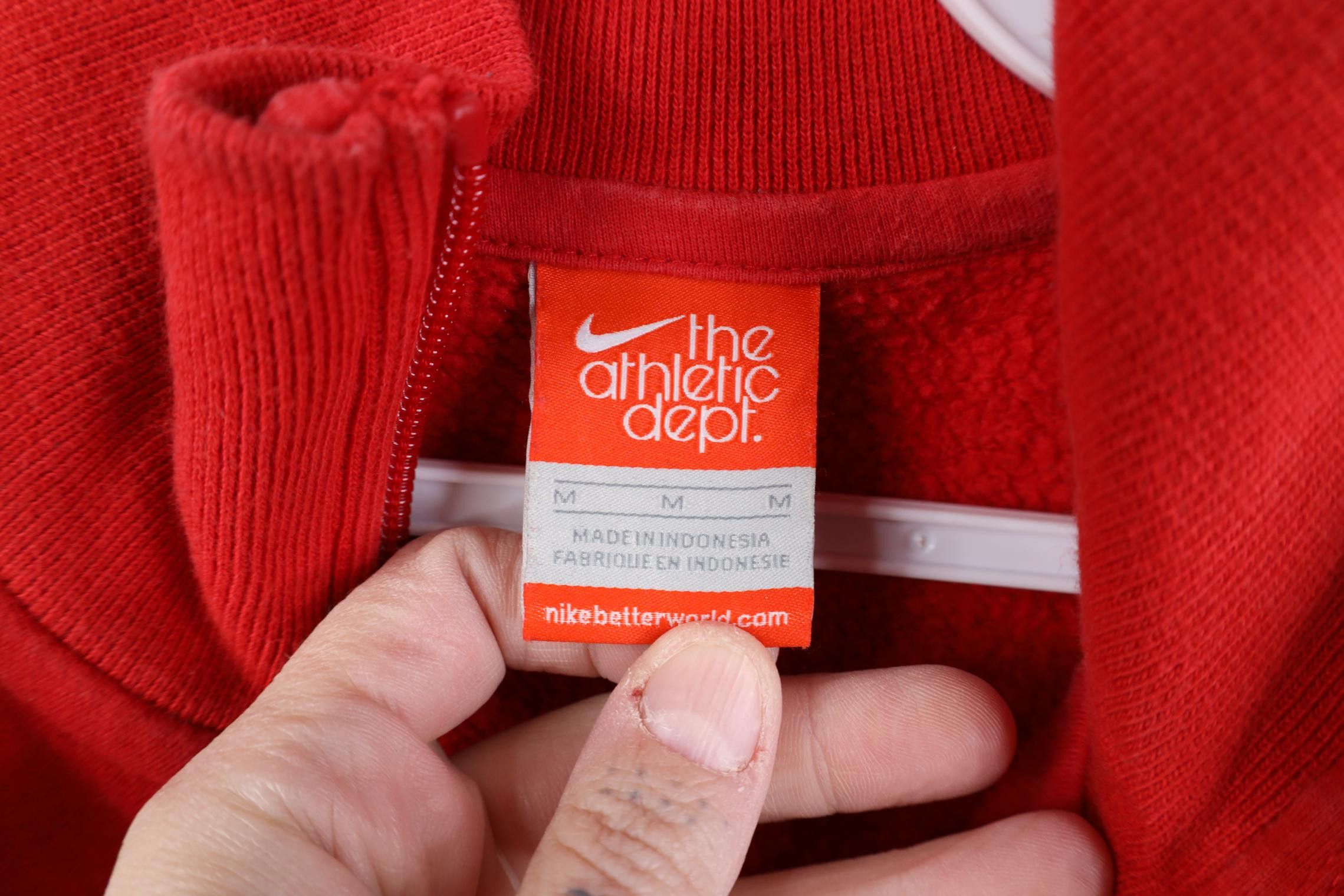 Nike Vintage Y2K Nike Scott Mini Swoosh Half Zip Sweatshirt Red Size M / US 6-8 / IT 42-44 - 5 Thumbnail