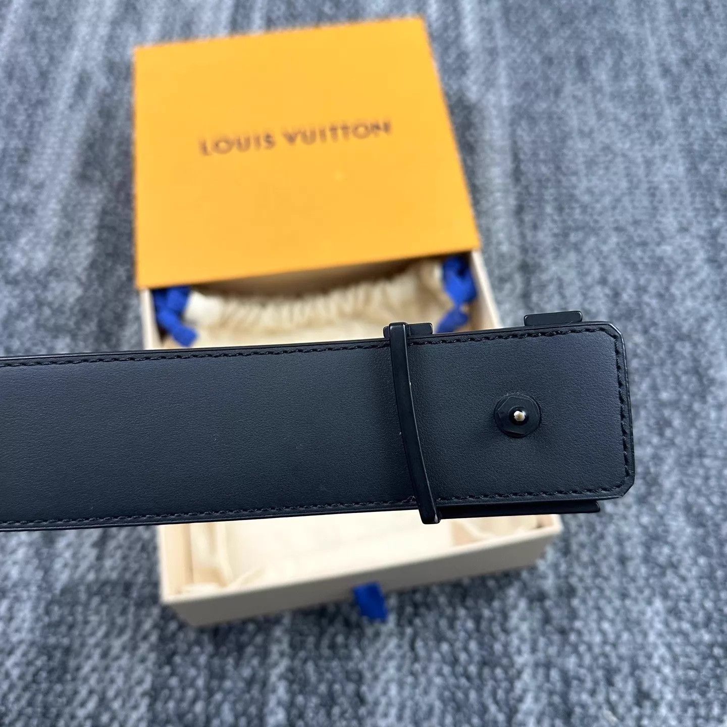 Louis Vuitton Louis Vuitton Black Monogram Belt 100cm 99 New Size ONE SIZE - 7 Thumbnail