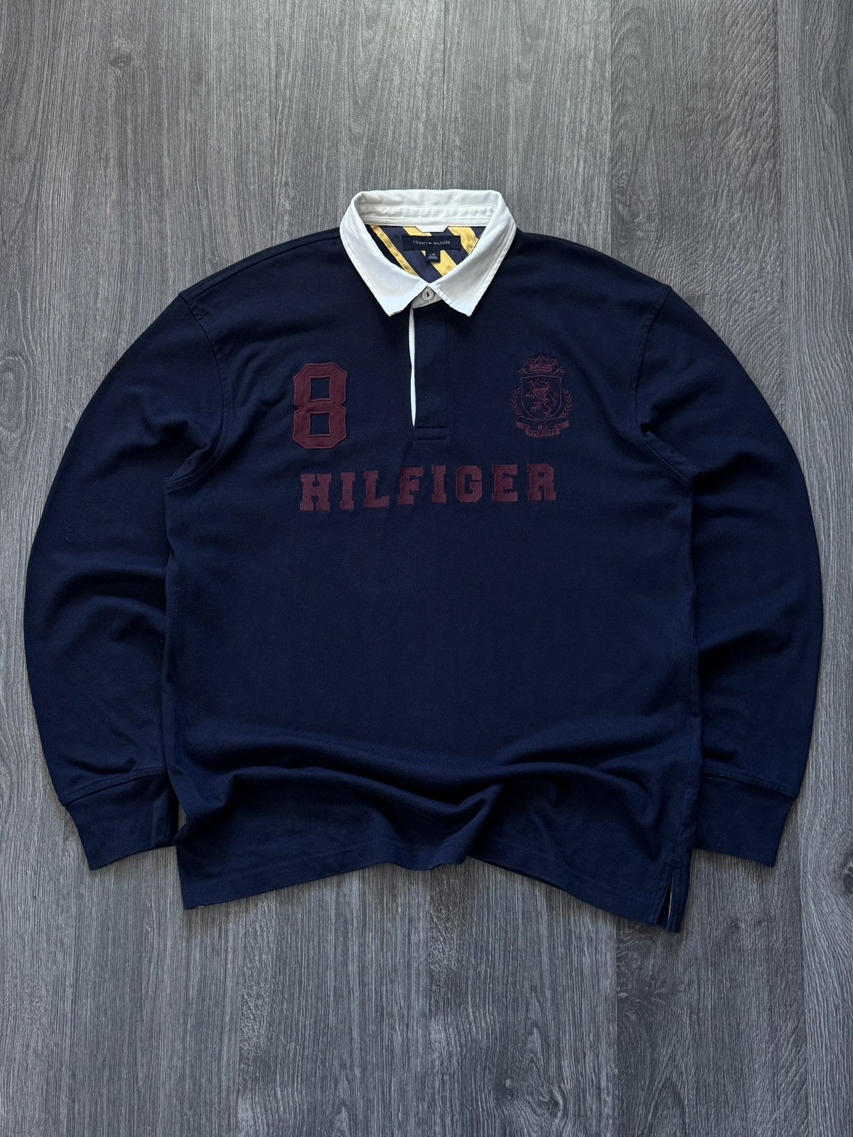 Tommy Hilfiger Vintage Navy Tommy Hilfiger Ralph Lauren style sweatshirt Size US L / EU 52-54 / 3 - 1 Thumbnail