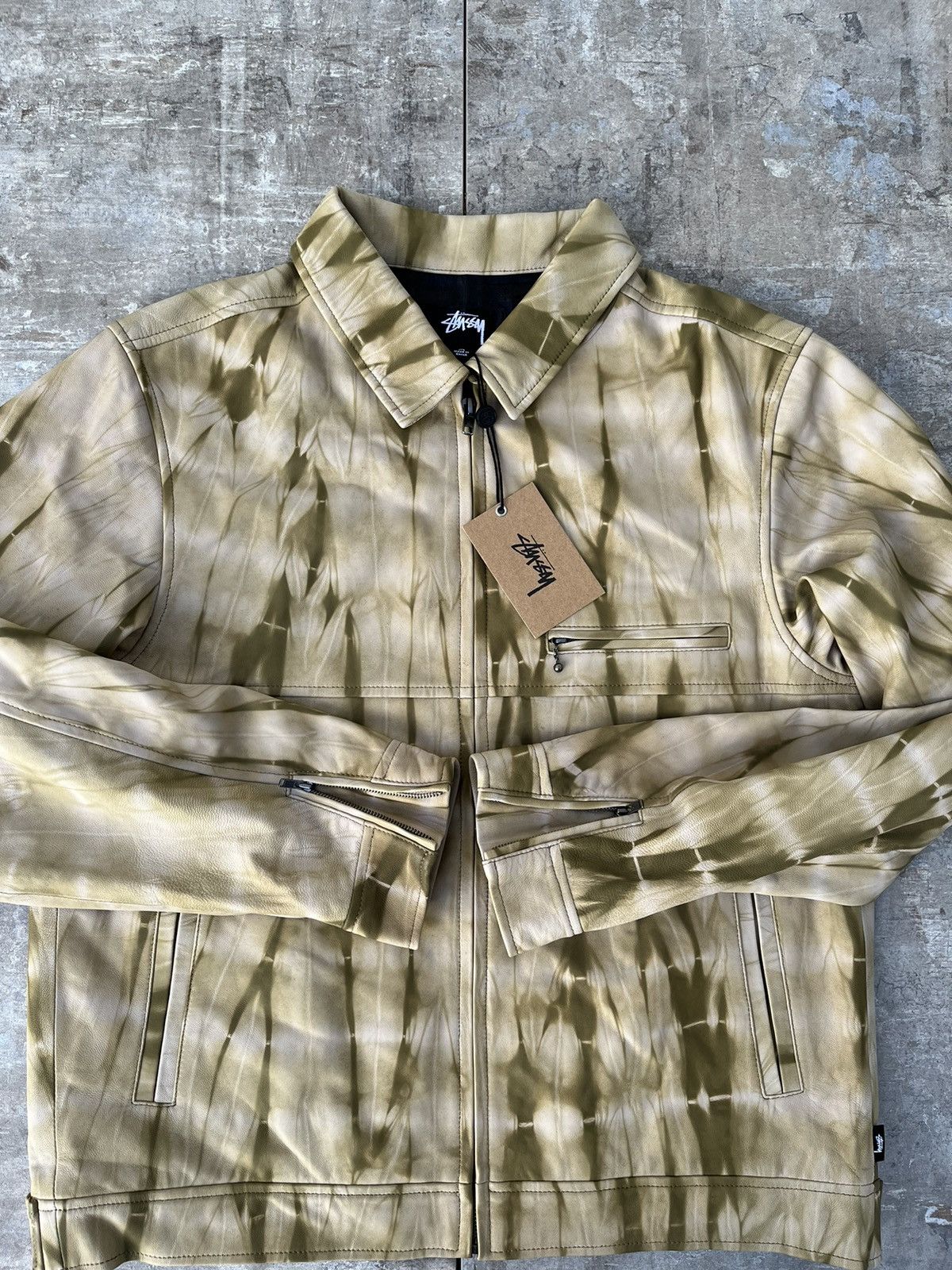 Stussy Stussy Stone Washed Leather Jacket (SAMPLE) Size US M / EU 48-50 / 2 - 5 Thumbnail