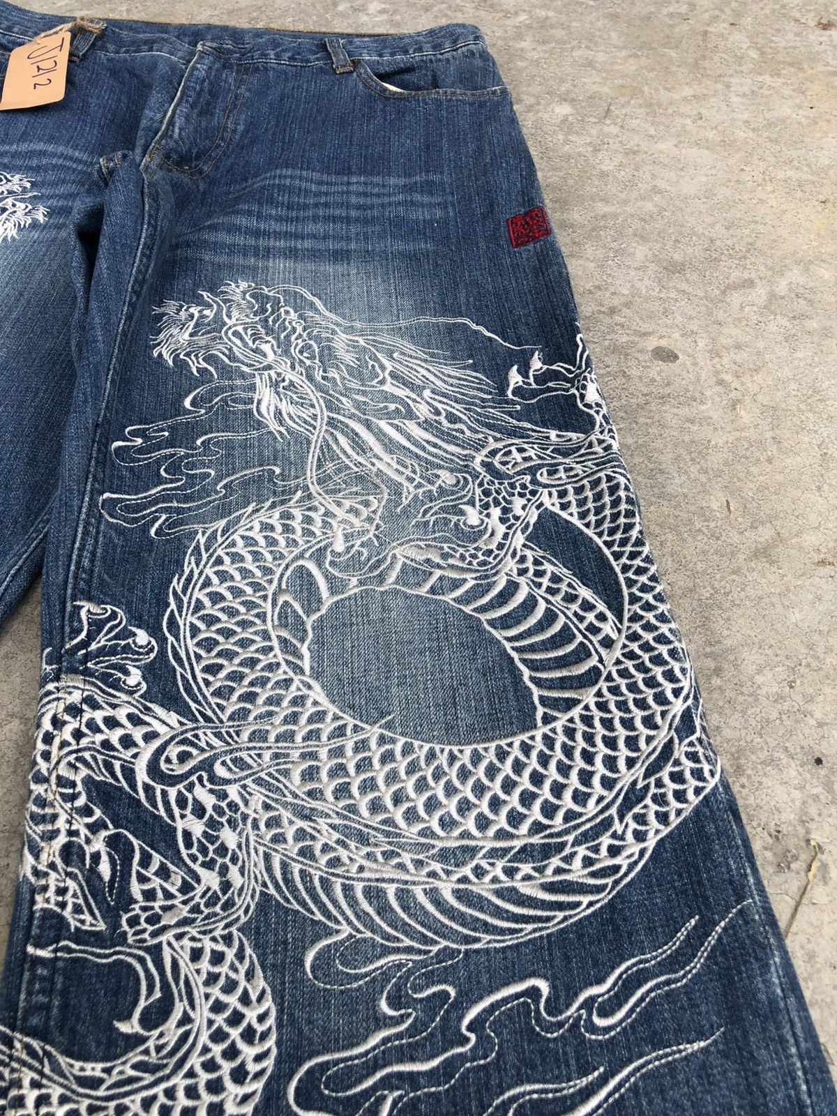 Karakuri Tamashii Karakuri Tamashii Embroidered Baggy Distressed Size US 34 / EU 50 - 14 Thumbnail