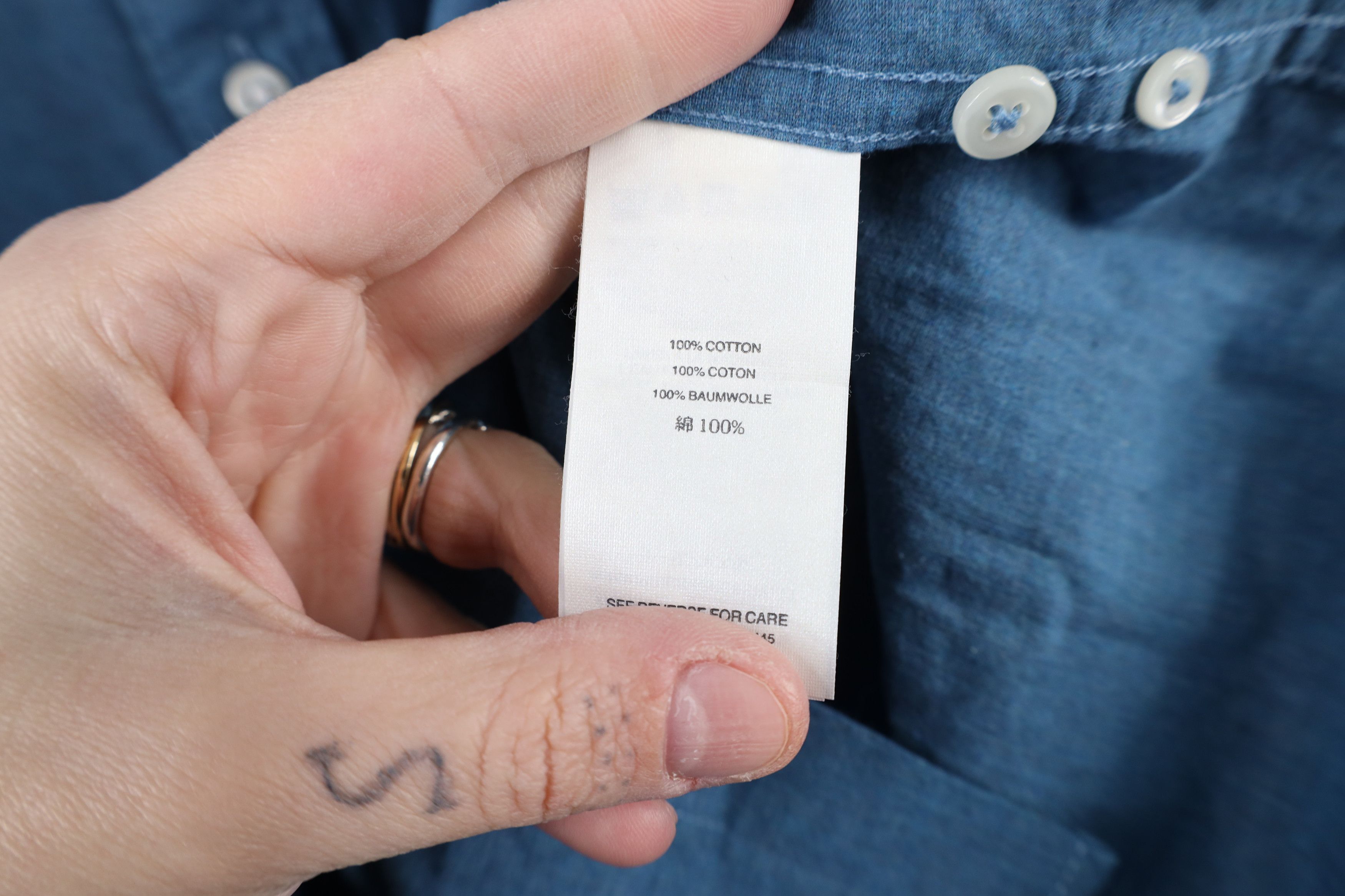 J.Crew × Vintage New J Crew Cotton Heathered Chambray Button Down Shirt Blue Size US XL / EU 56 / 4 - 10 Thumbnail