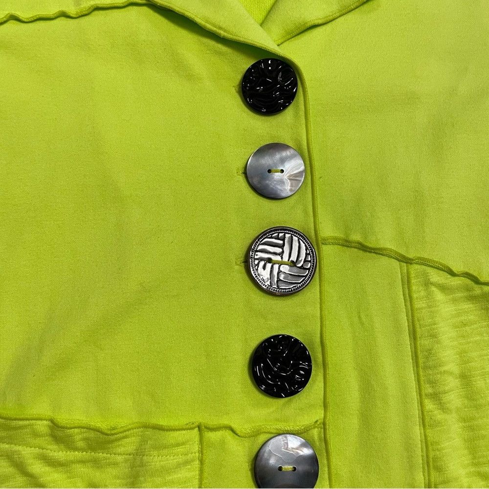 Other Neon Buddha Yellow Green Mix Buttons Cotton Jacket Size S Size S / US 4 / IT 40 - 8 Thumbnail