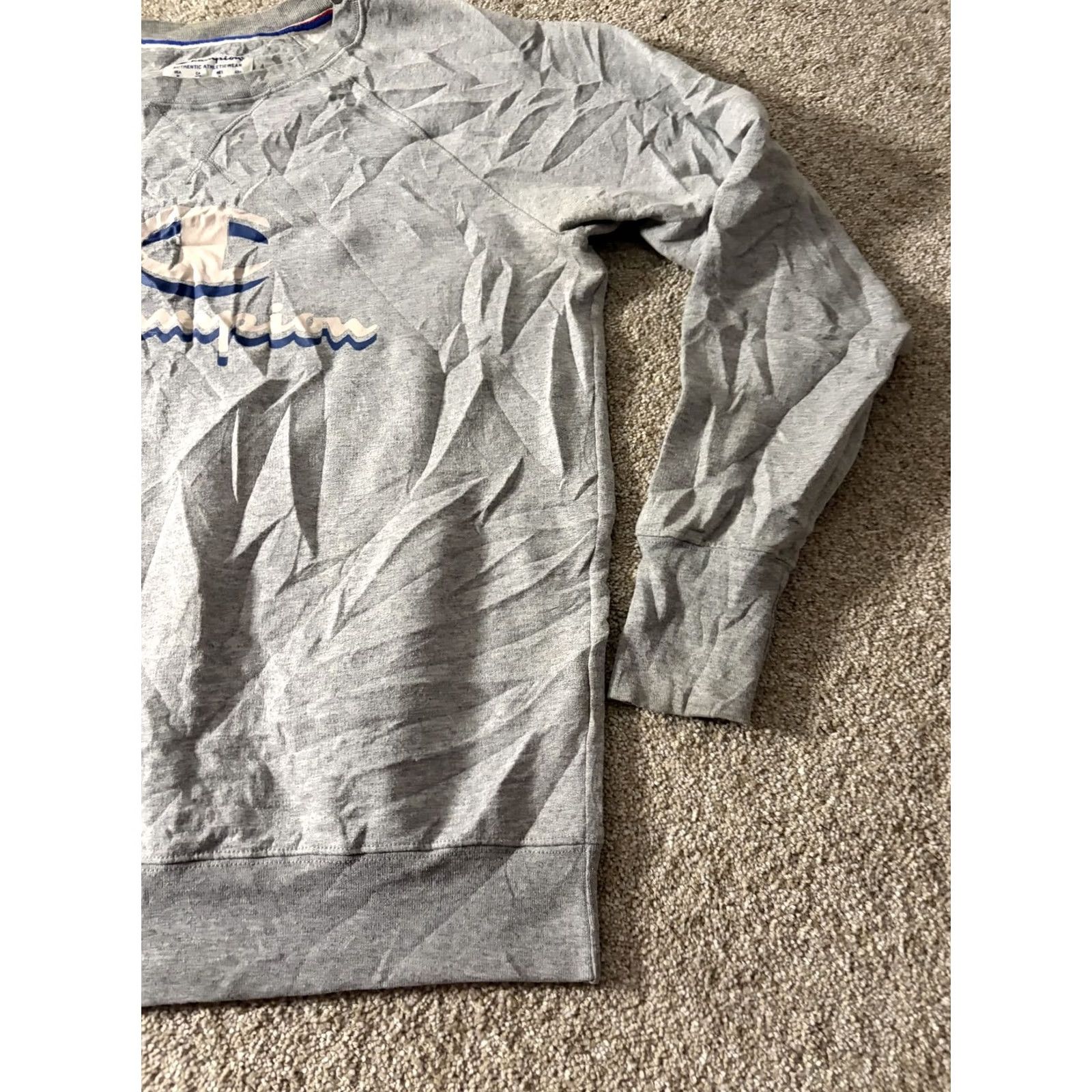 Champion Champion Sweatshirt Mens Medium Gray Pullover Crewneck Logo Graphic Lightweight Size US M / EU 48-50 / 2 - 3 Thumbnail