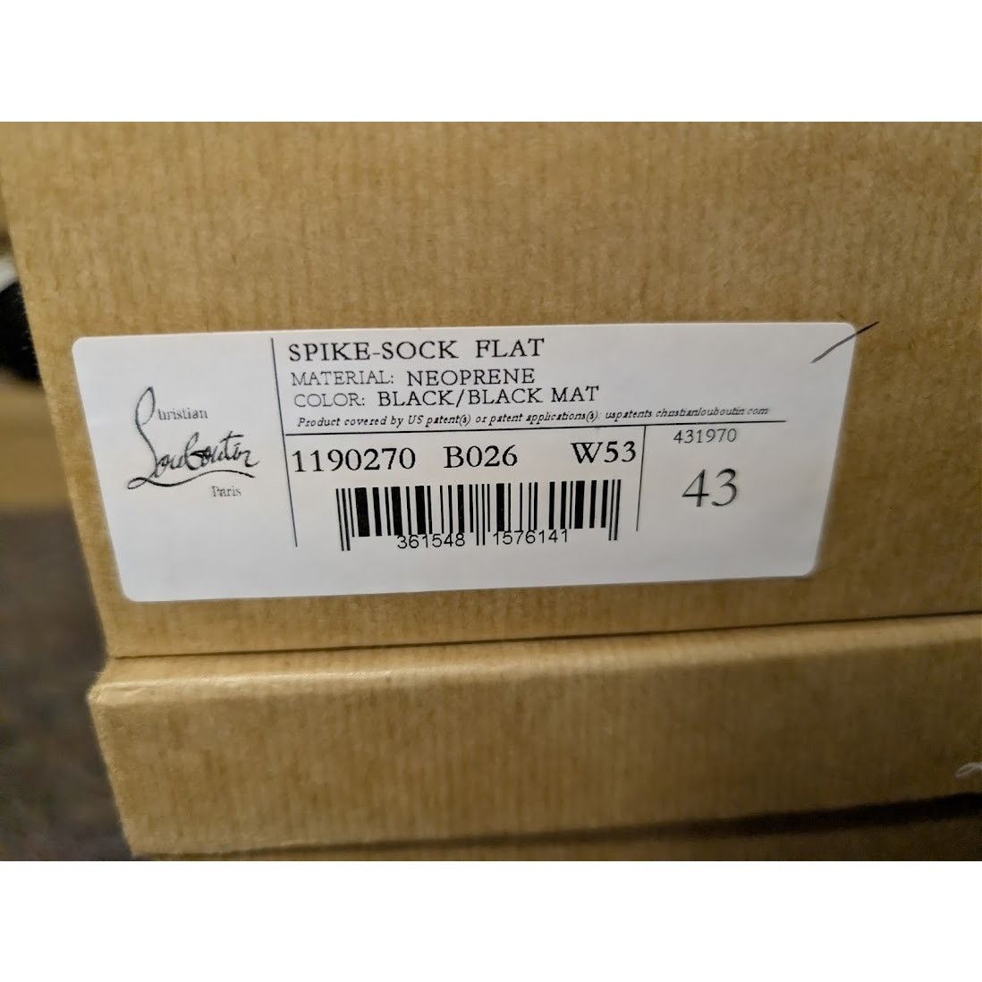Christian Louboutin o1rshd1 Spike Sock Flat Shoe Boots Sneakers in Black 43 Size US 10 / EU 43 - 24 Thumbnail