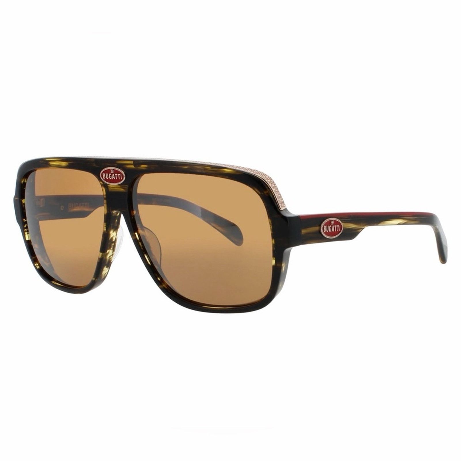 Bugatti New! BUGATTI 06-DT Stylish Dark Tortoise Aviator Sunglasses Size ONE SIZE - 2 Thumbnail