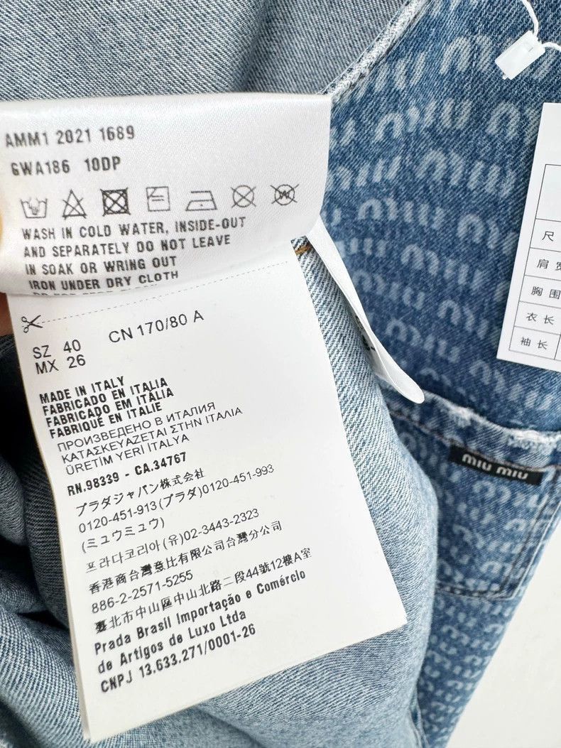 Prada Miumiu Denim Dress Worn Once in Great Condition-2506 Size M / US 6-8 / IT 42-44 - 5 Thumbnail