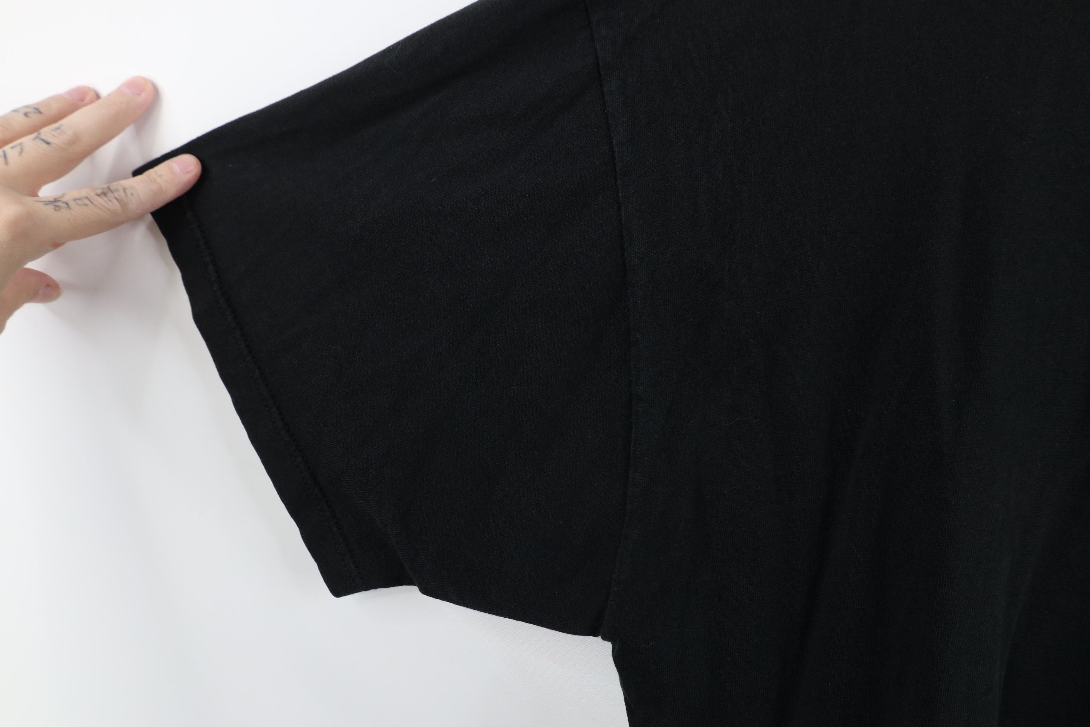 Vintage Vintage 90s Streetwear Heavyweight Cotton T-Shirt Black Size US XXL / EU 58 / 5 - 9 Thumbnail