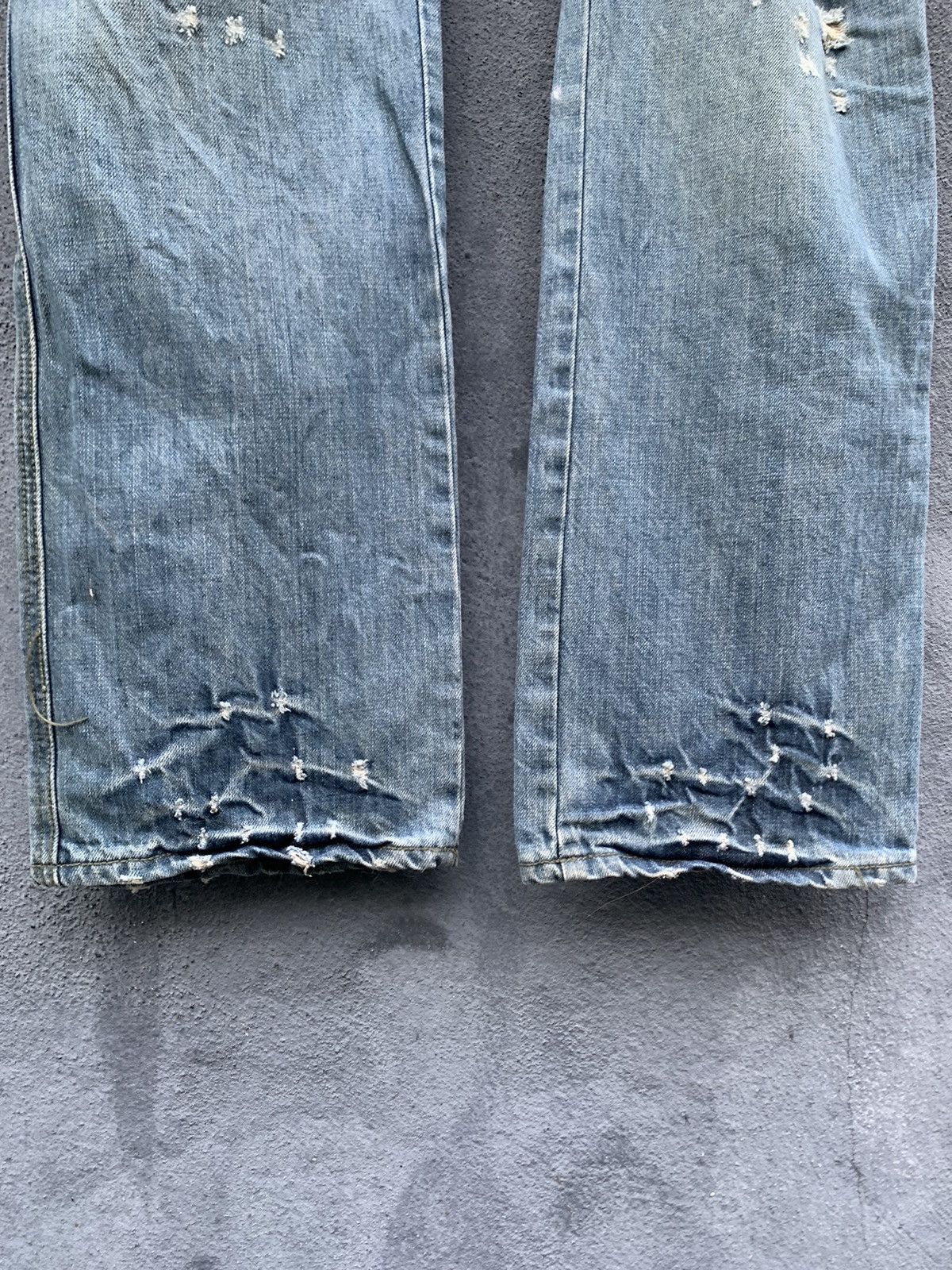 Vintage 👹VINTAGE FOUR SEASON DISTRESSED BAGGY JEANS Size US 34 / EU 50 - 6 Thumbnail