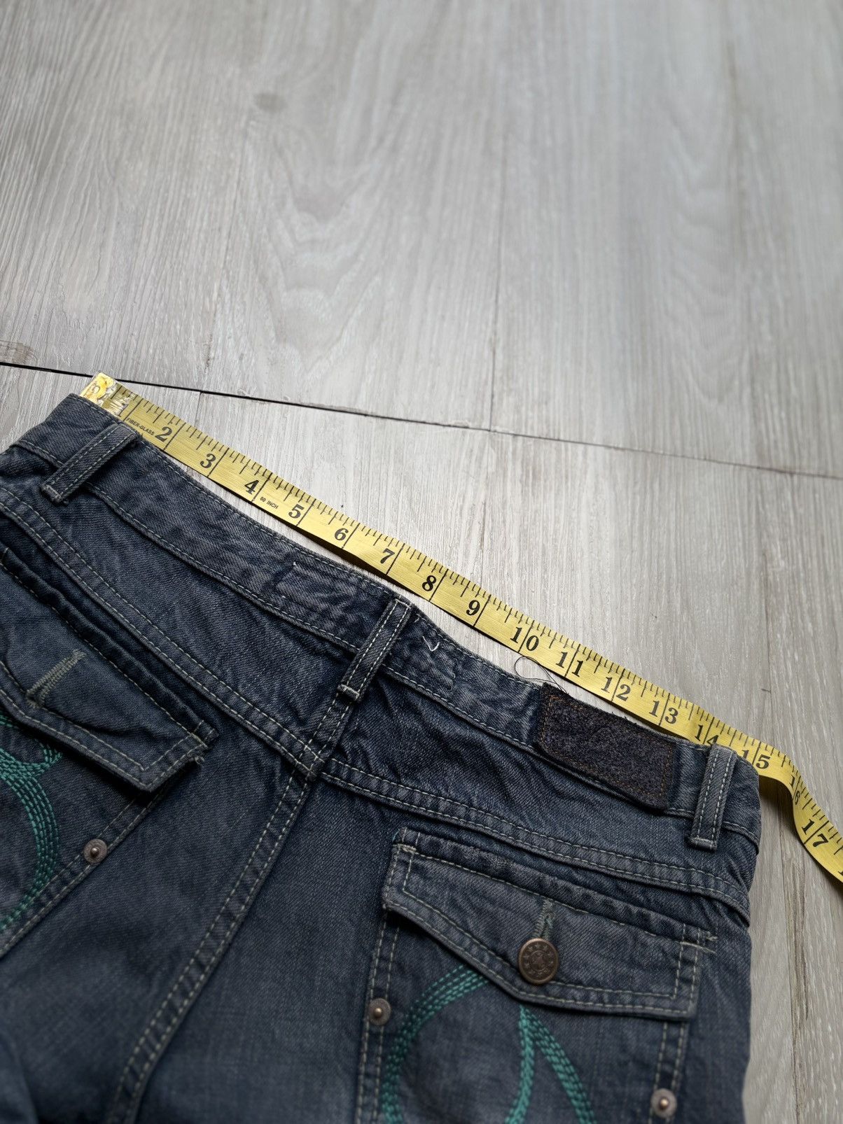 Japanese Brand VERTGARMENTS lace up flare jeans Size US 29 - 7 Thumbnail