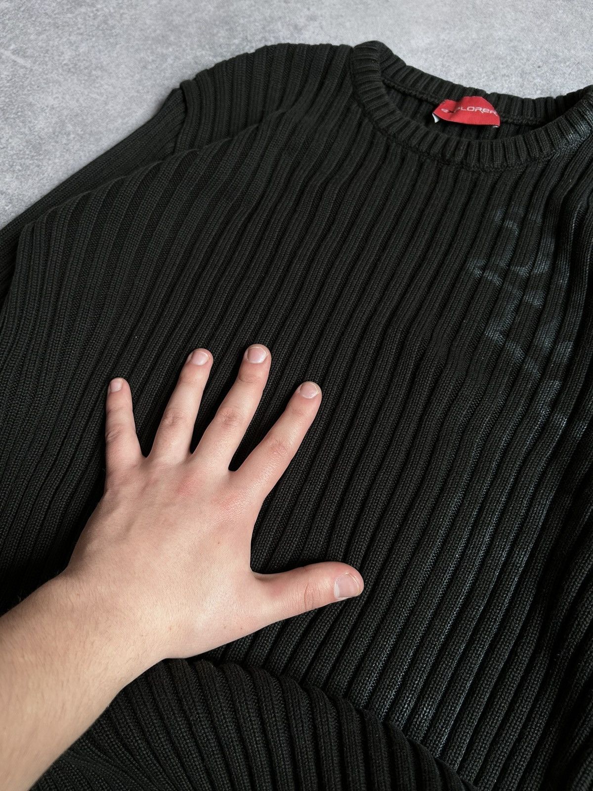 Japanese Brand × Vintage Vintage Avant-Garden Big logo knit-sweatshirt mens y2k Size US M / EU 48-50 / 2 - 4 Thumbnail
