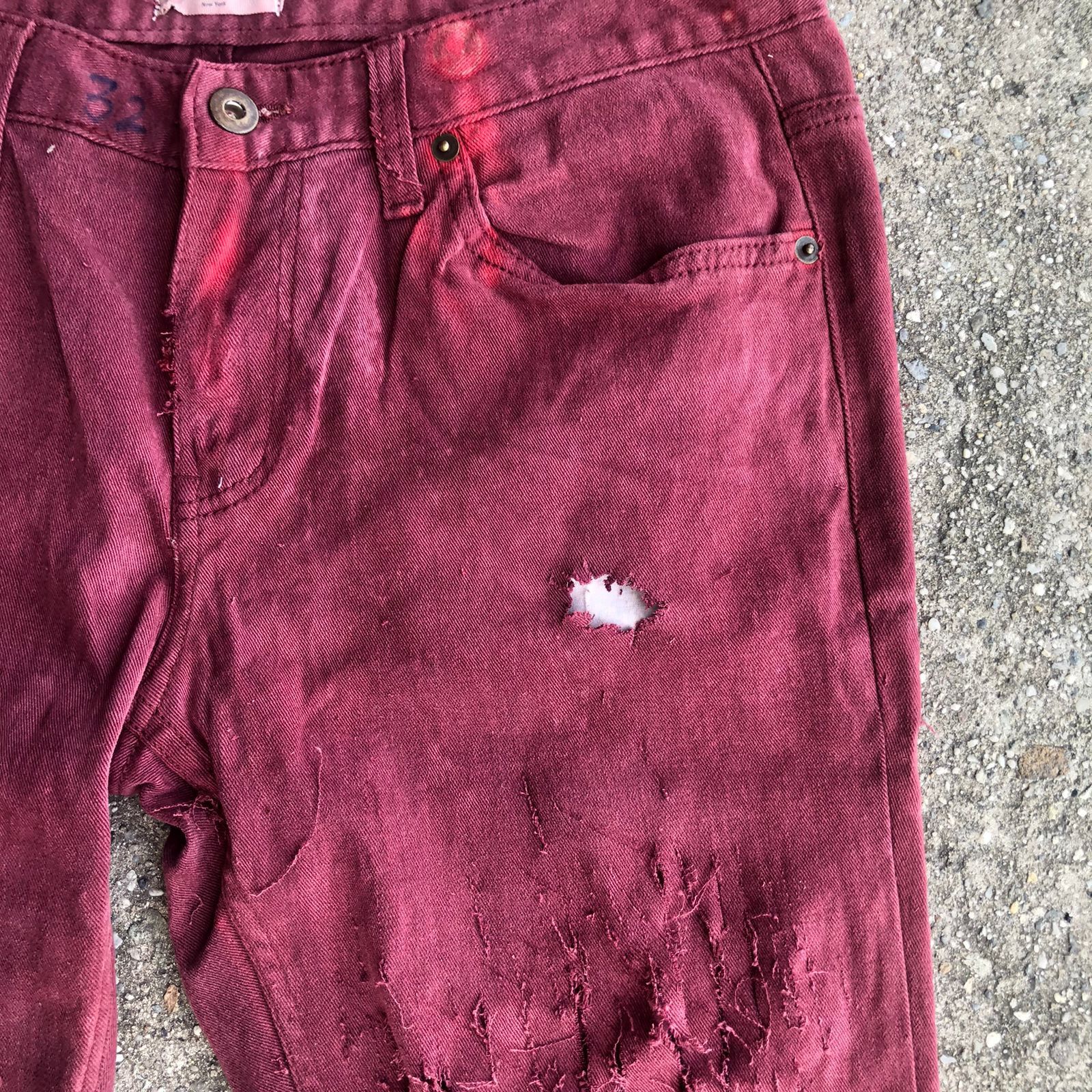 Helmut Lang Helmut Lang Distressed Pants Size US 33 - 12 Thumbnail