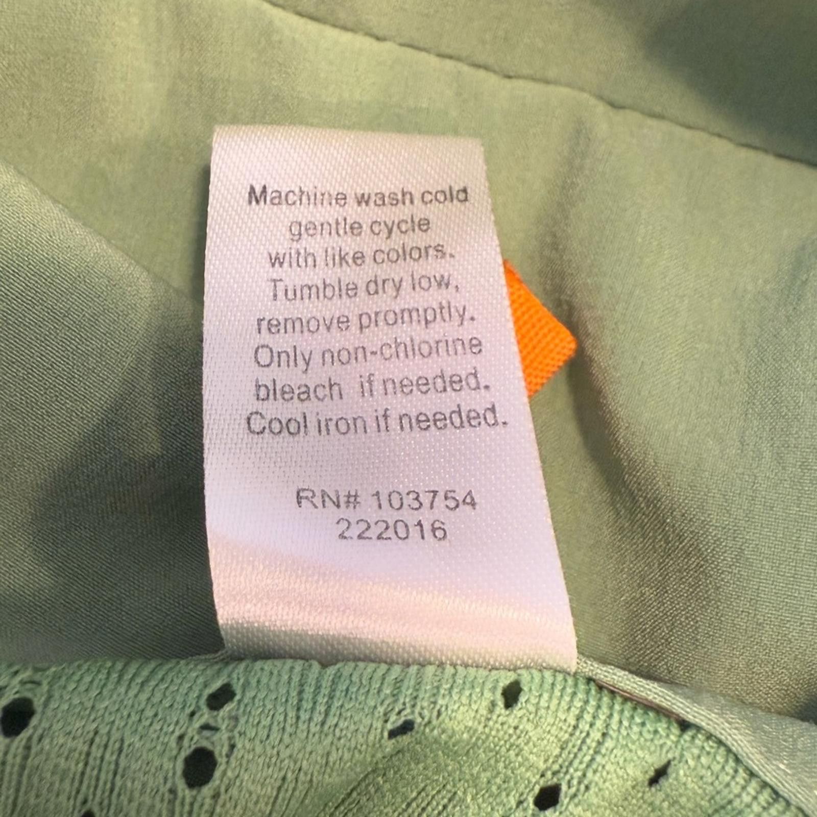 Lucky Brand Lucy spring green 2 way zip windbreaker jacket SZ LG Size L / US 10 / IT 46 - 11 Thumbnail