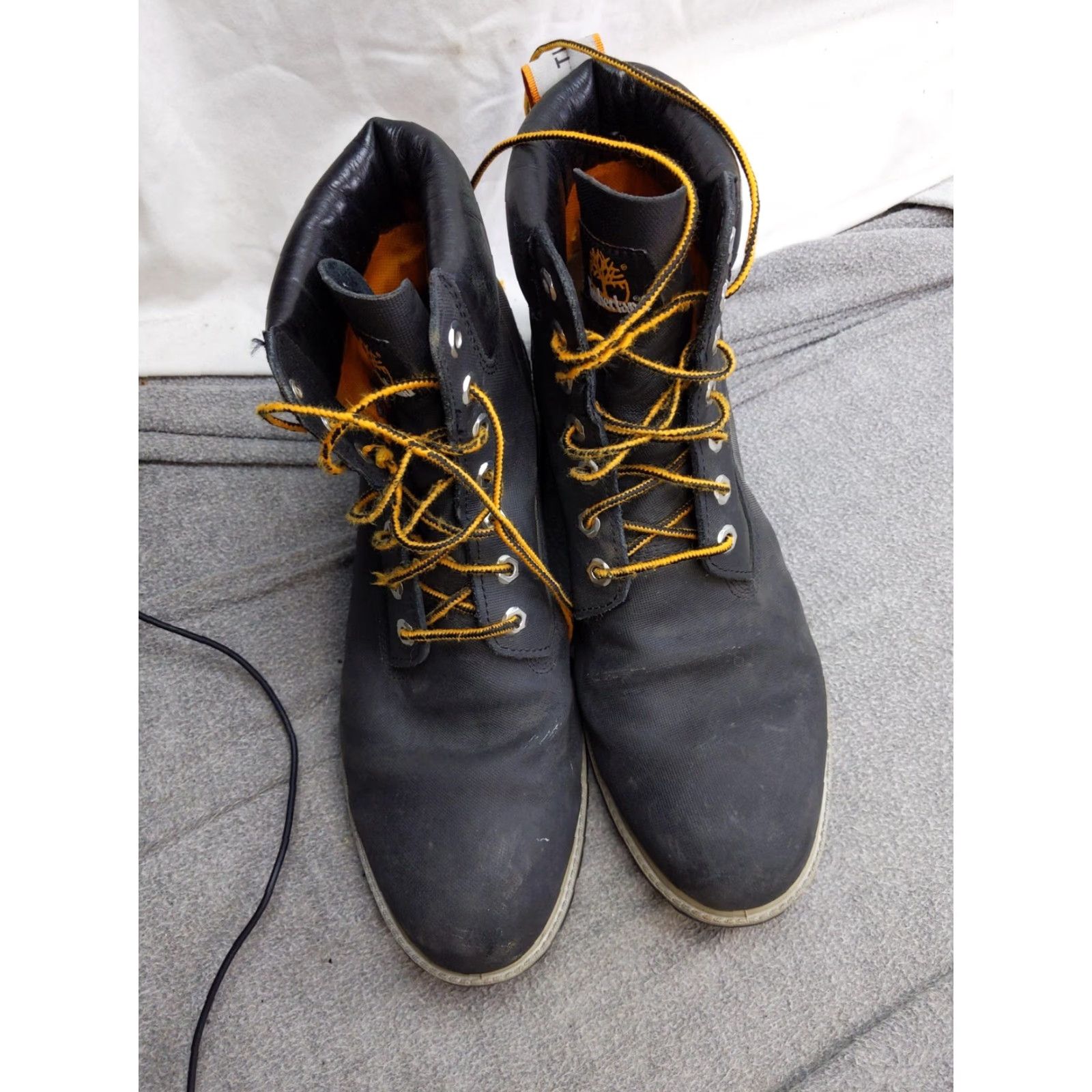 Timberland Timberland Helcor Boots Mens 11 Black Leather Waterproof Ankle Combat Workwear Mens Shoes Leather Upper Rubber Outsole Hex Lug Size US 11 / EU 44 - 4 Thumbnail