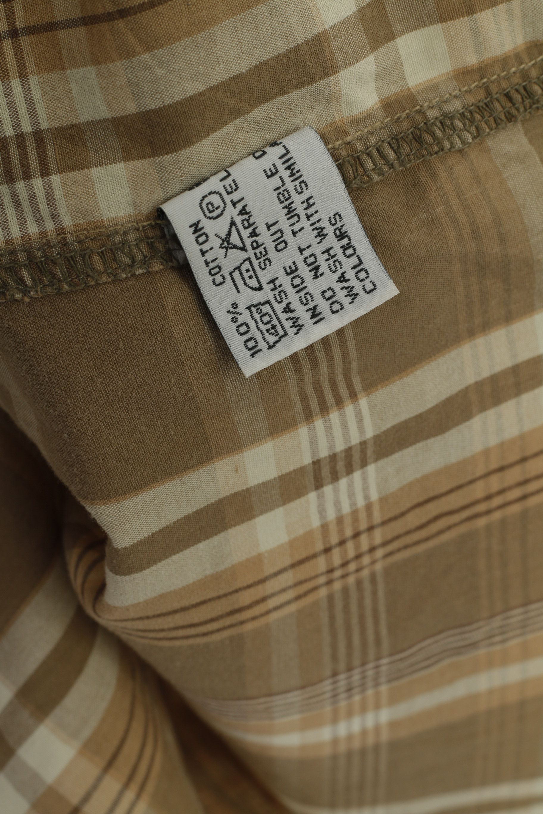 Vintage Mc Gordon Men L Casual Shirt Brown Check 8802 Size US L / EU 52-54 / 3 - 4 Thumbnail