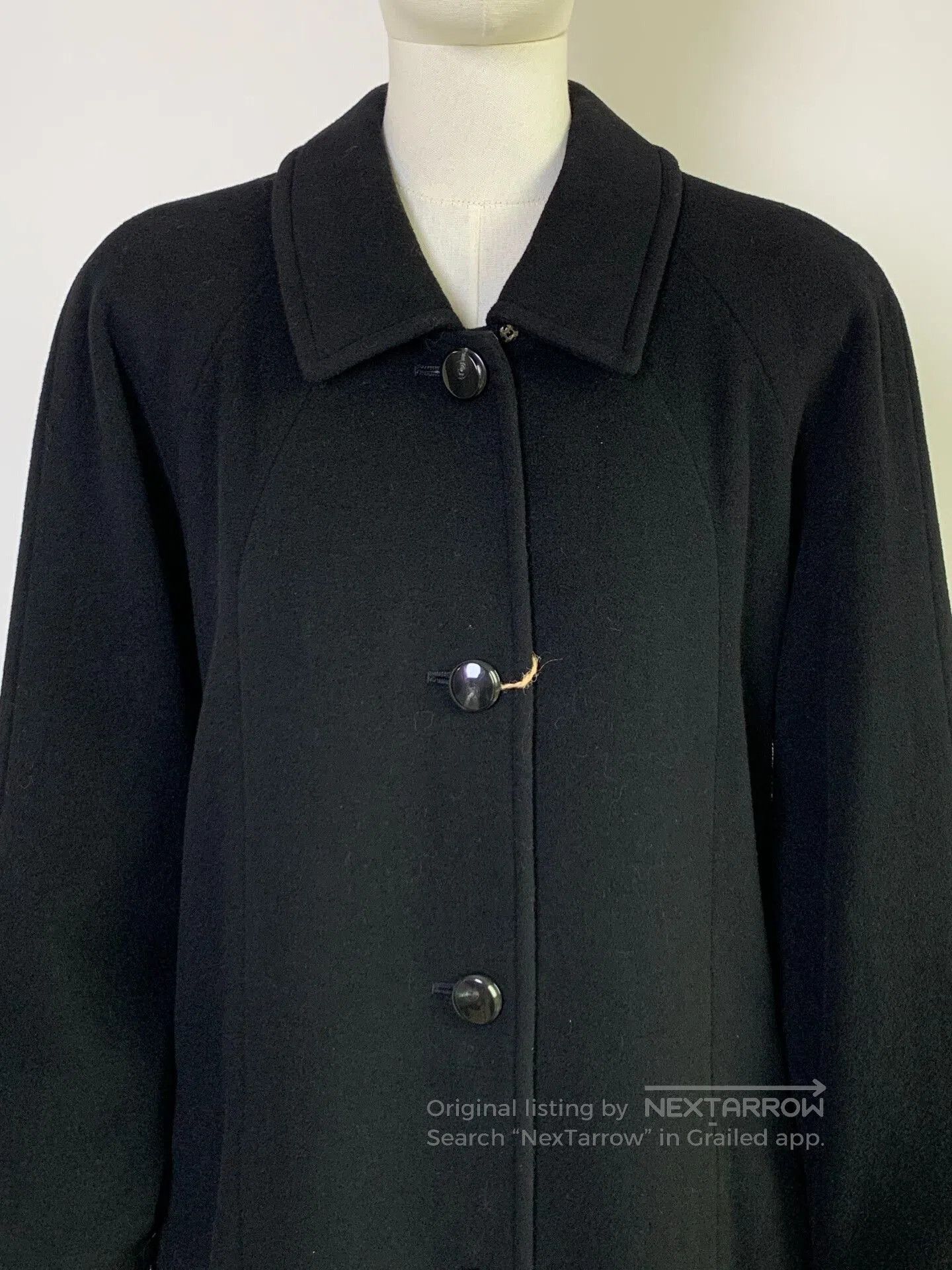 Other Black Cashmere Overcoat with Collar. Size L / US 10 / IT 46 - 3 Thumbnail