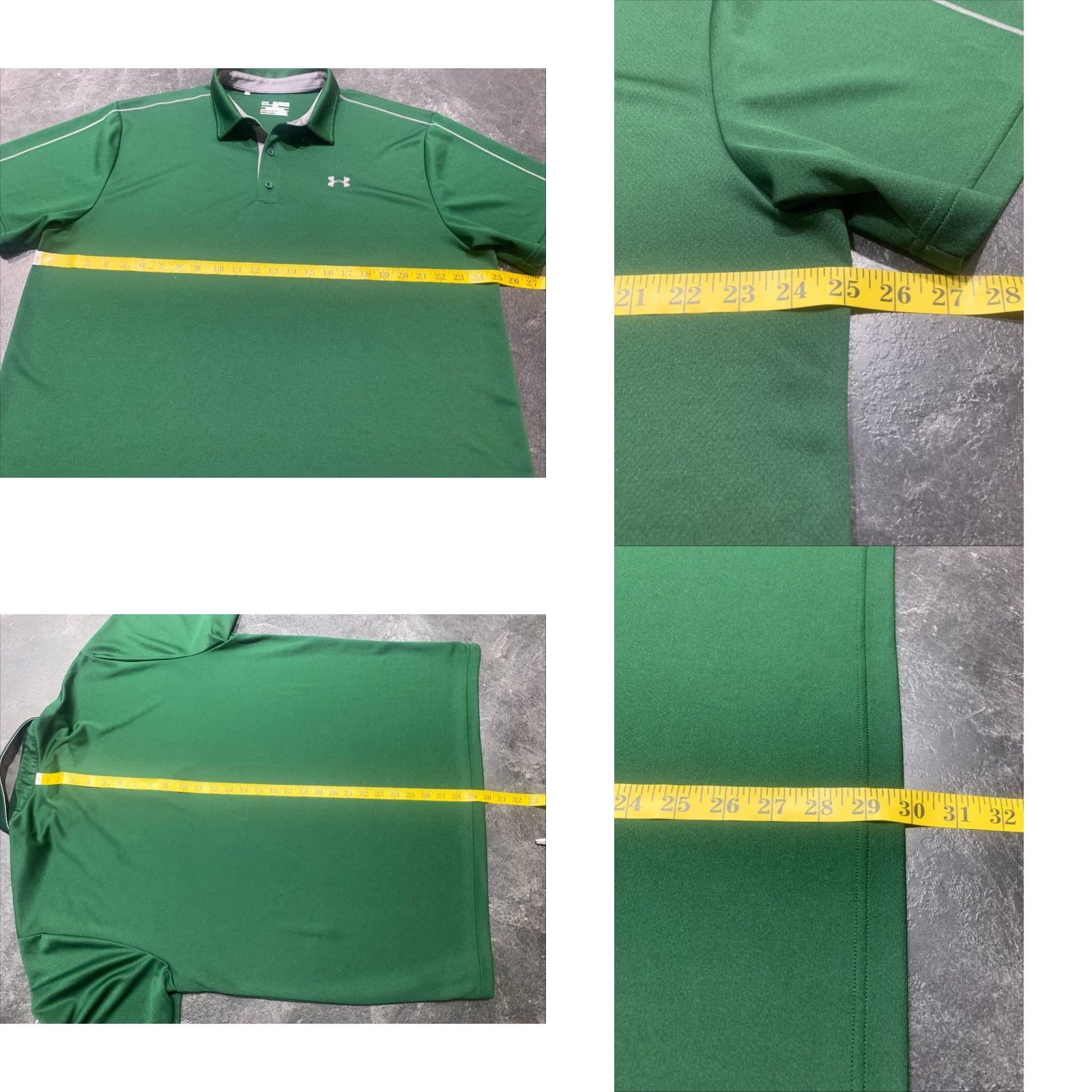 Under Armour VINTAGE Under Armour Golf Polo Shirt Men’s Short Sleeve 2XL Green Breathable Moisture Wicking Casual Size US XXL / EU 58 / 5 - 8 Thumbnail